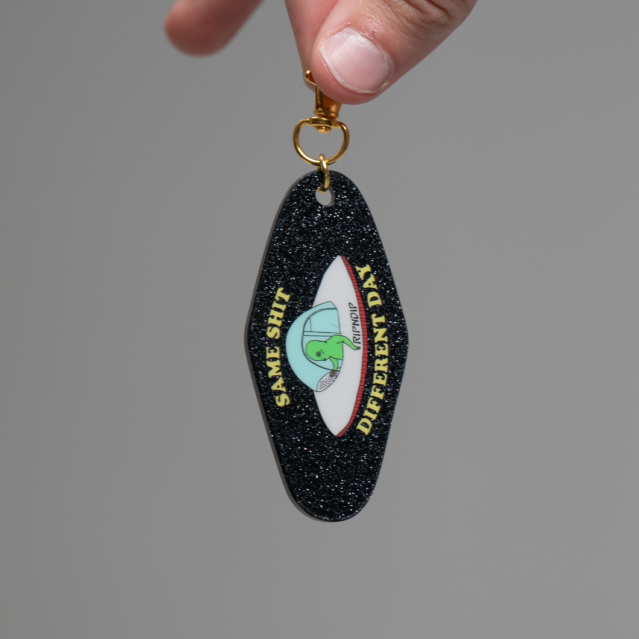 RIPNDIP Same Shit Different Day Keychain (Black)