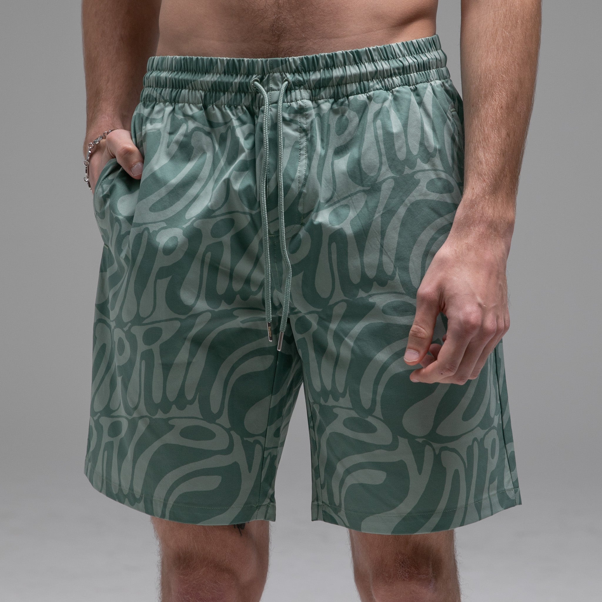 RIPNDIP Wilshire Swim Shorts (Pine)