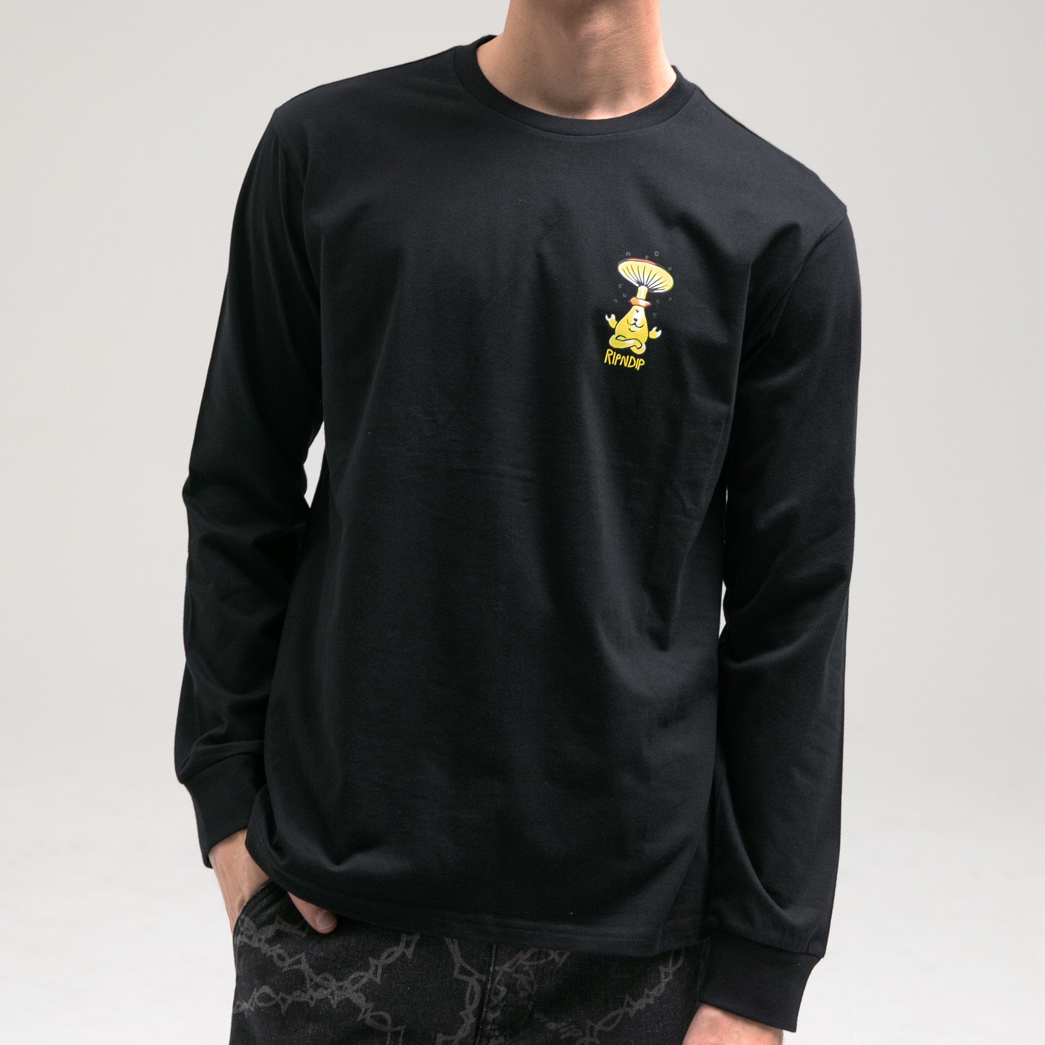 RIPNDIP Know Ur Shrooms Long Sleeve (Black)