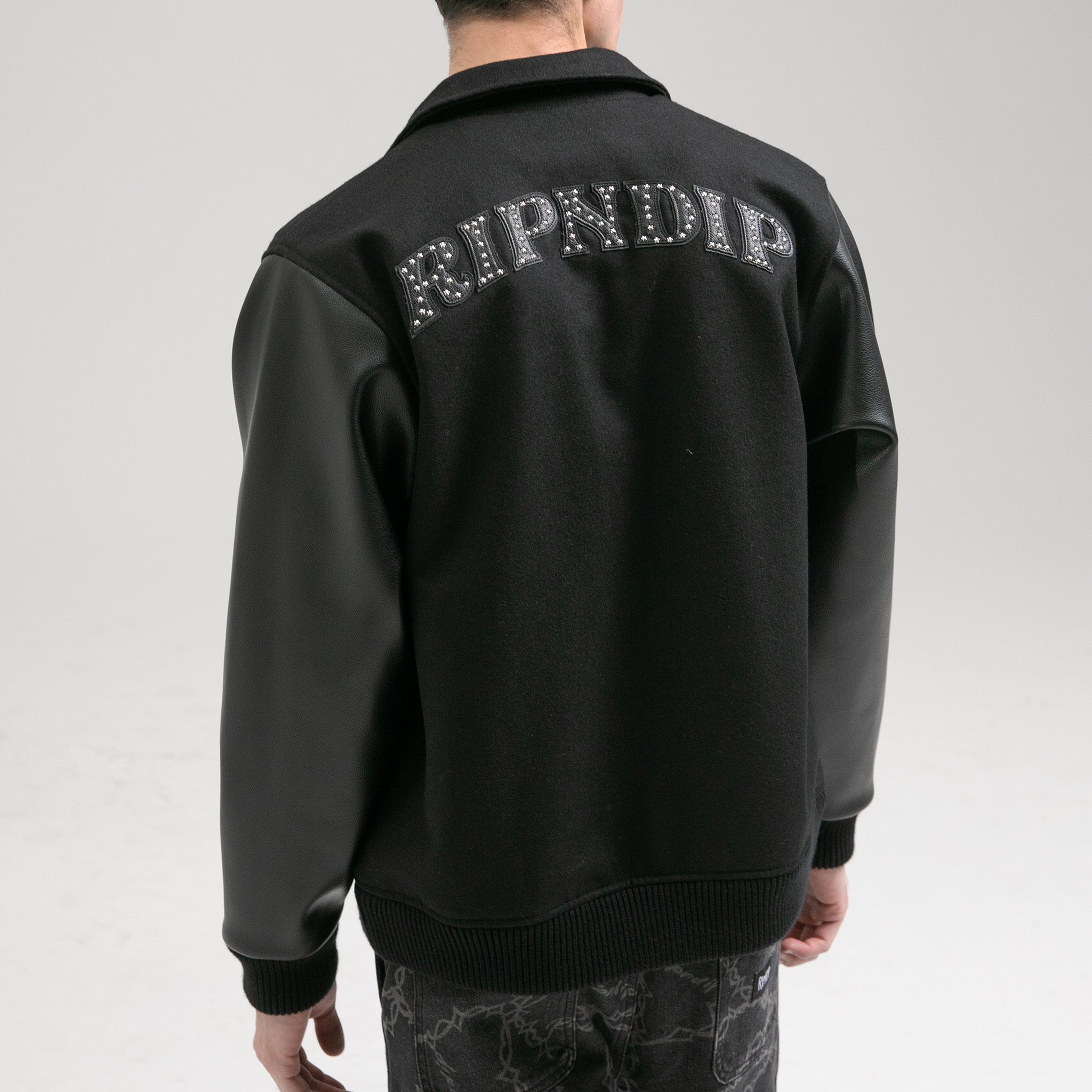 RIPNDIP Rari Varsity Jacket (Black)