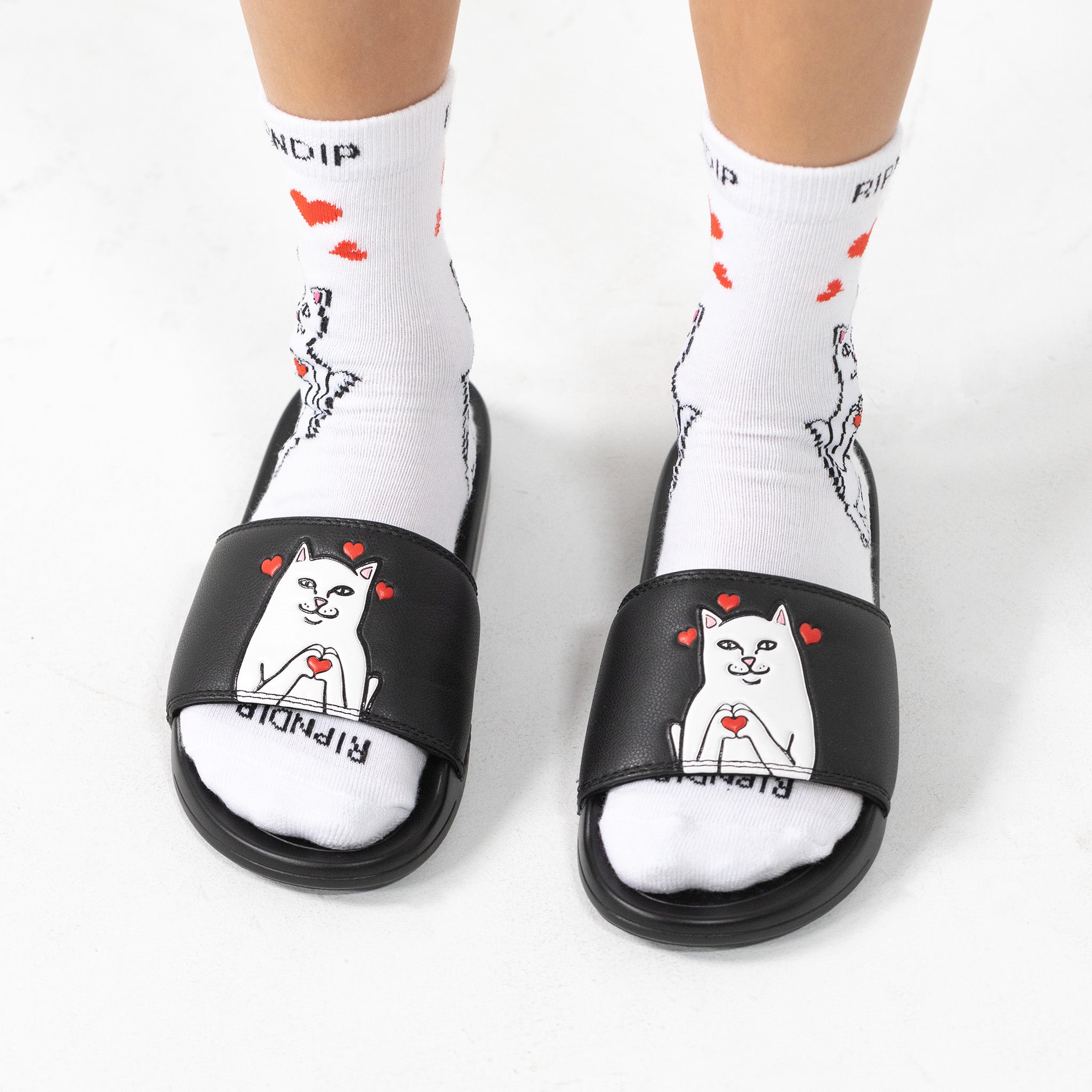 RIPNDIP Nermal Loves Slides (Black)