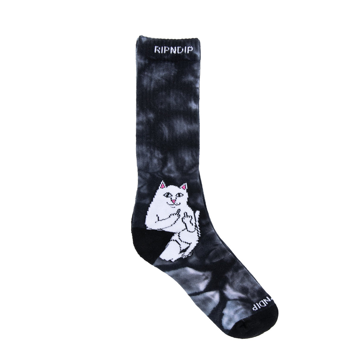 RipNDip Lord Nermal Socks (Black Tie Dye)