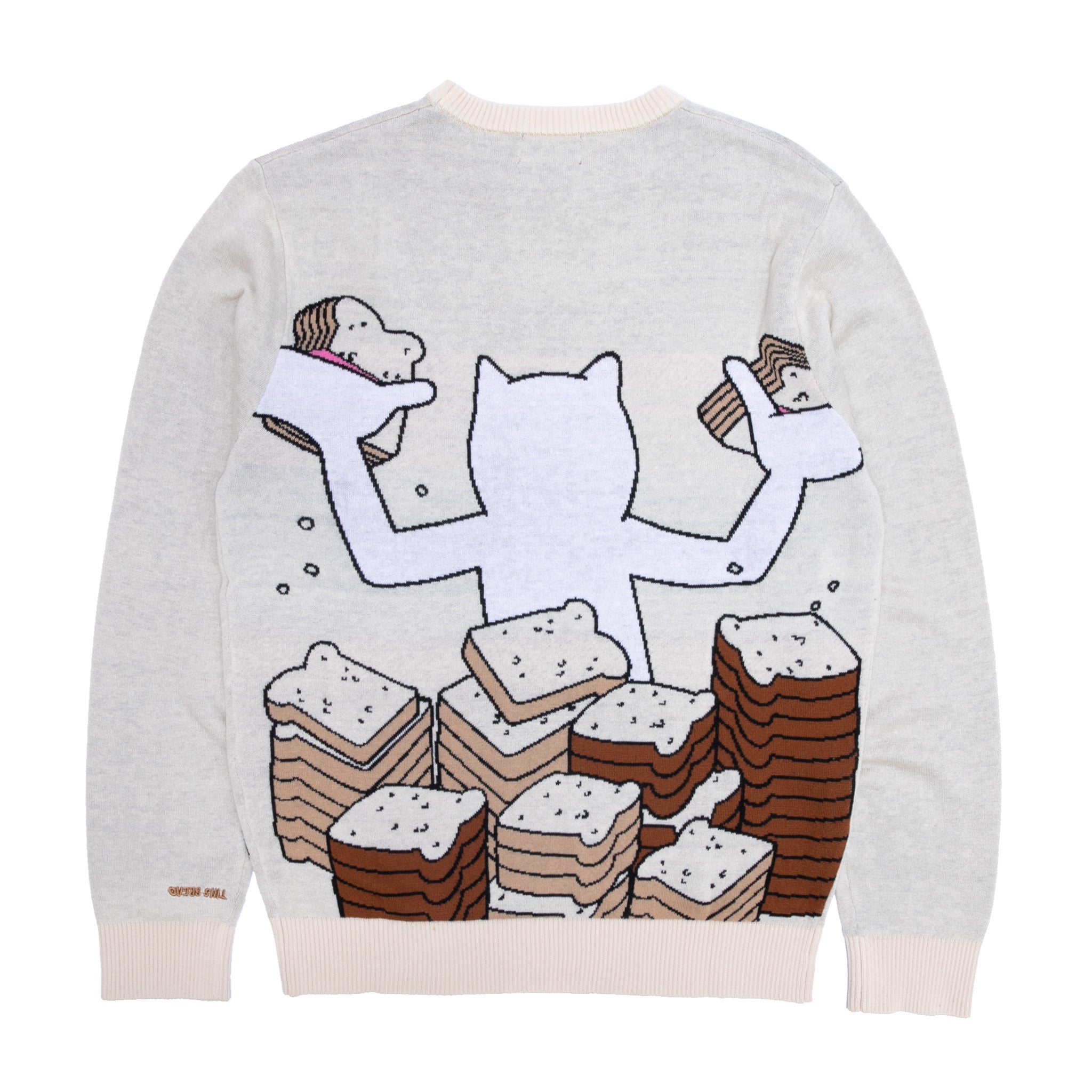 RIPNDIP Lets Get This Bread Knit Sweater (Natural)