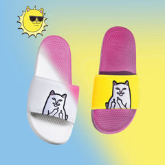 RIPNDIP Lord Nermal Slides UV Activated (Purple/Gold)