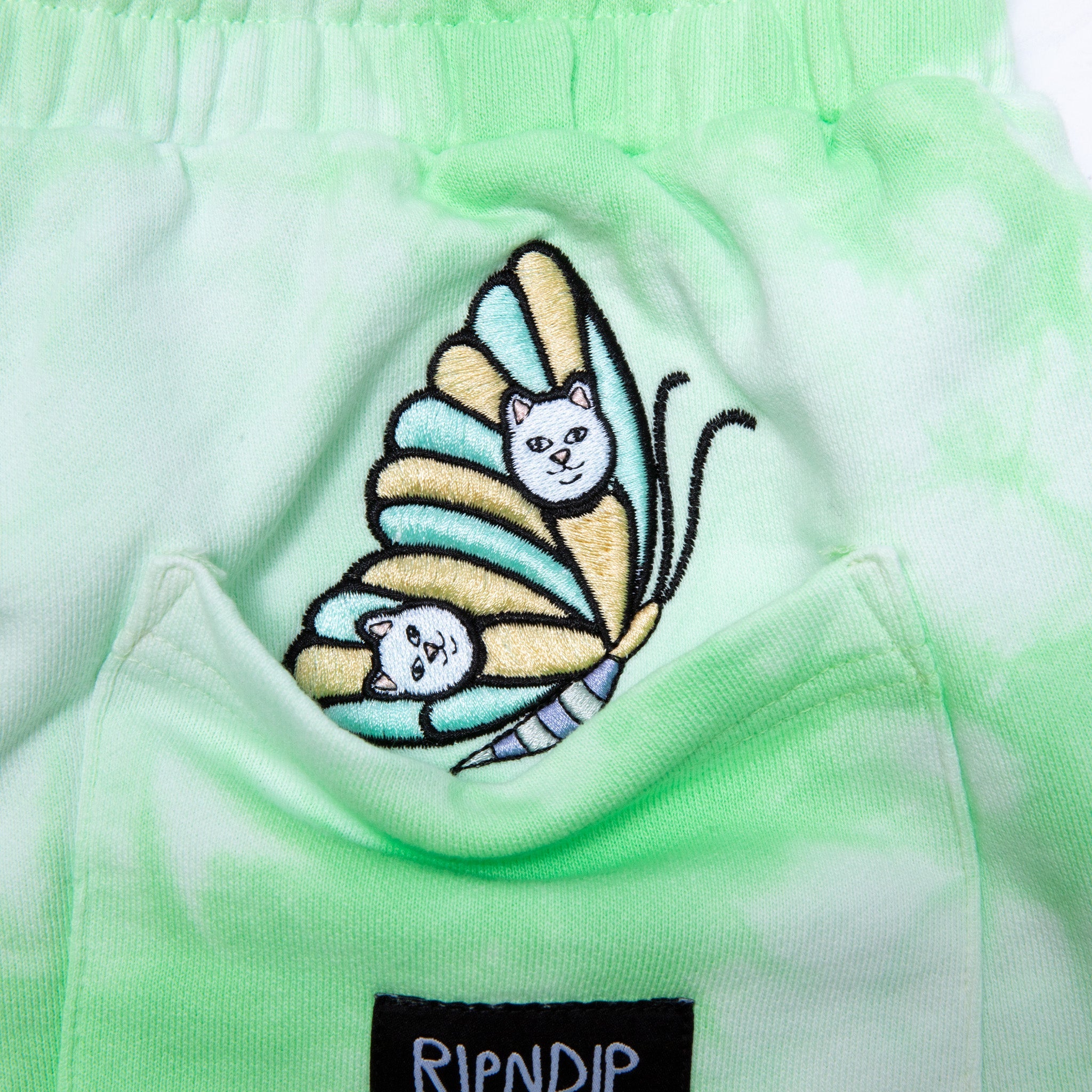 RIPNDIP Think Factory Sweatshorts (Mint Cloud Wash)