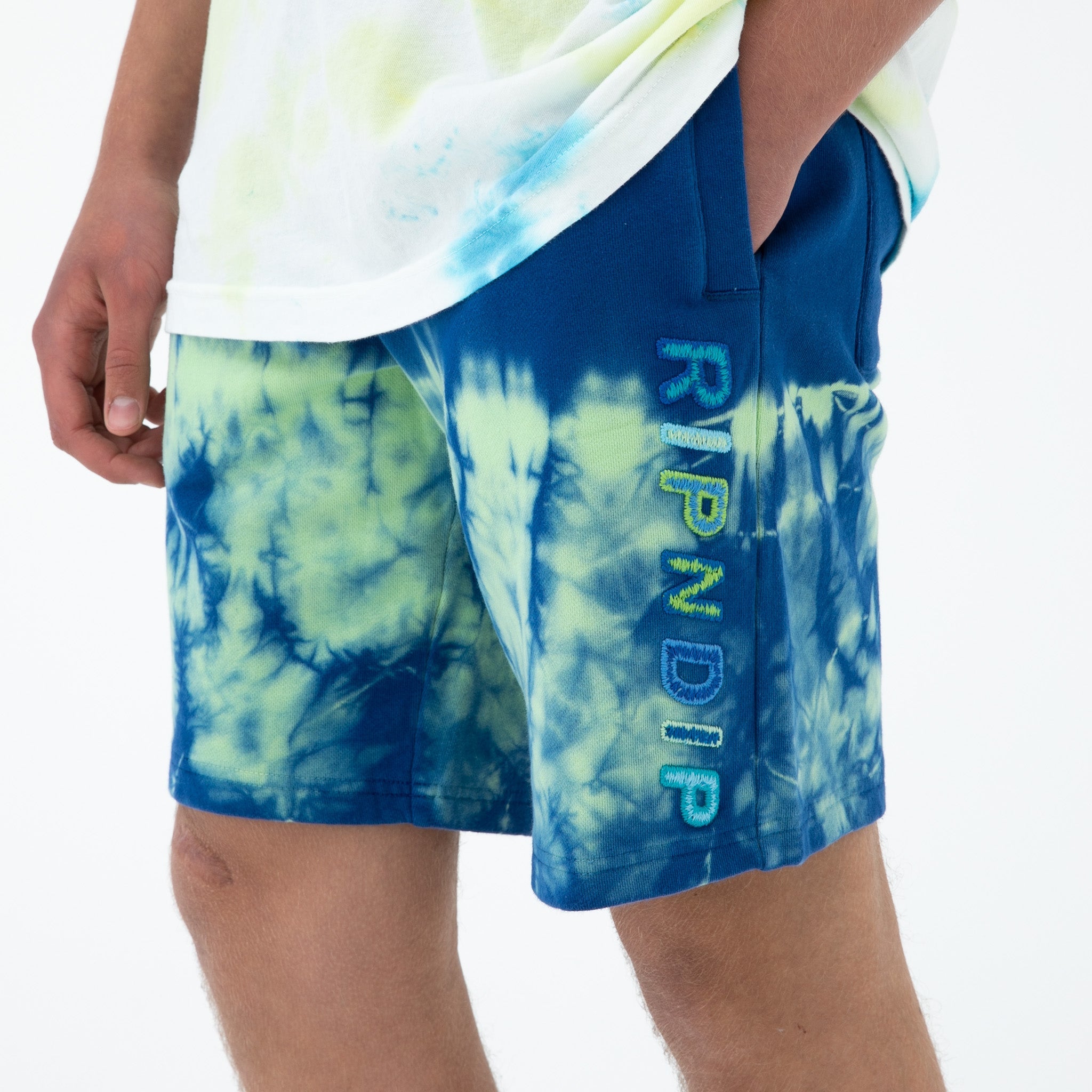 RIPNDIP Prisma Sweatshorts (Navy/Green)
