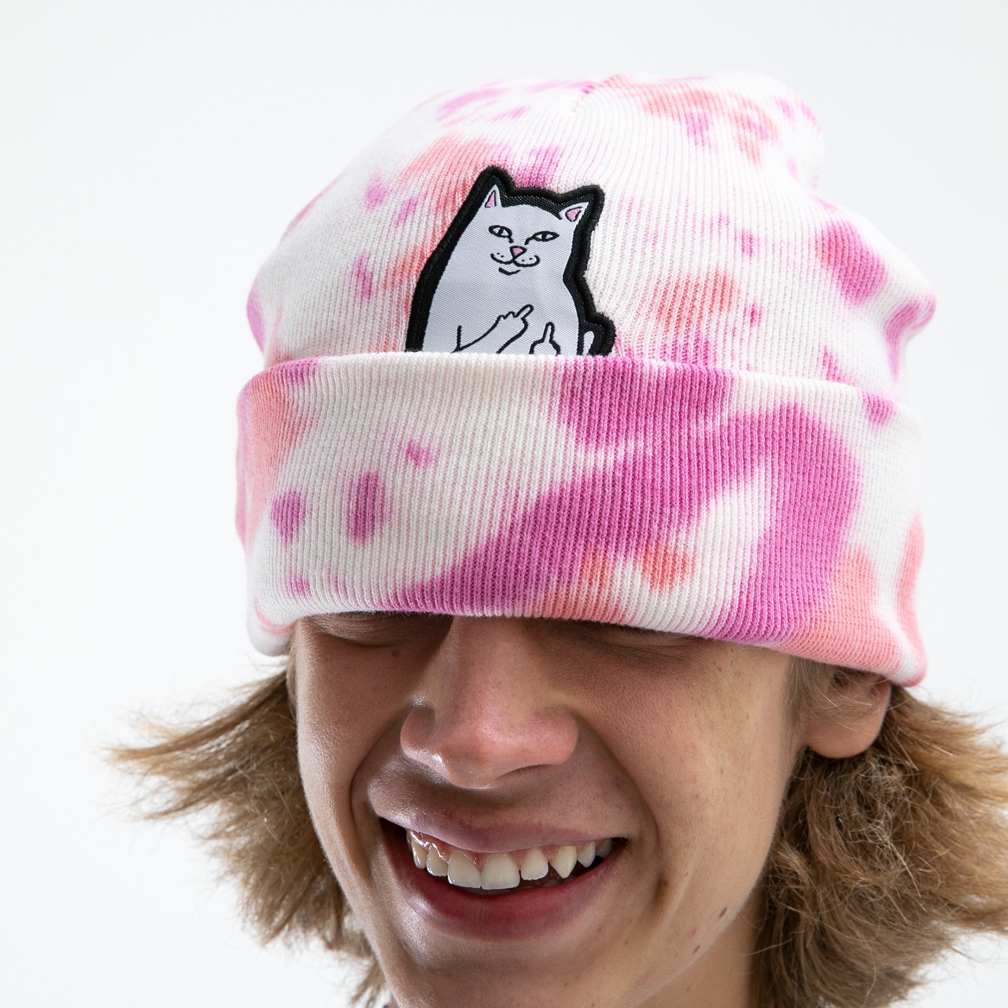 Putnam Lord Nermal Beanie (Pink Tie Dye)