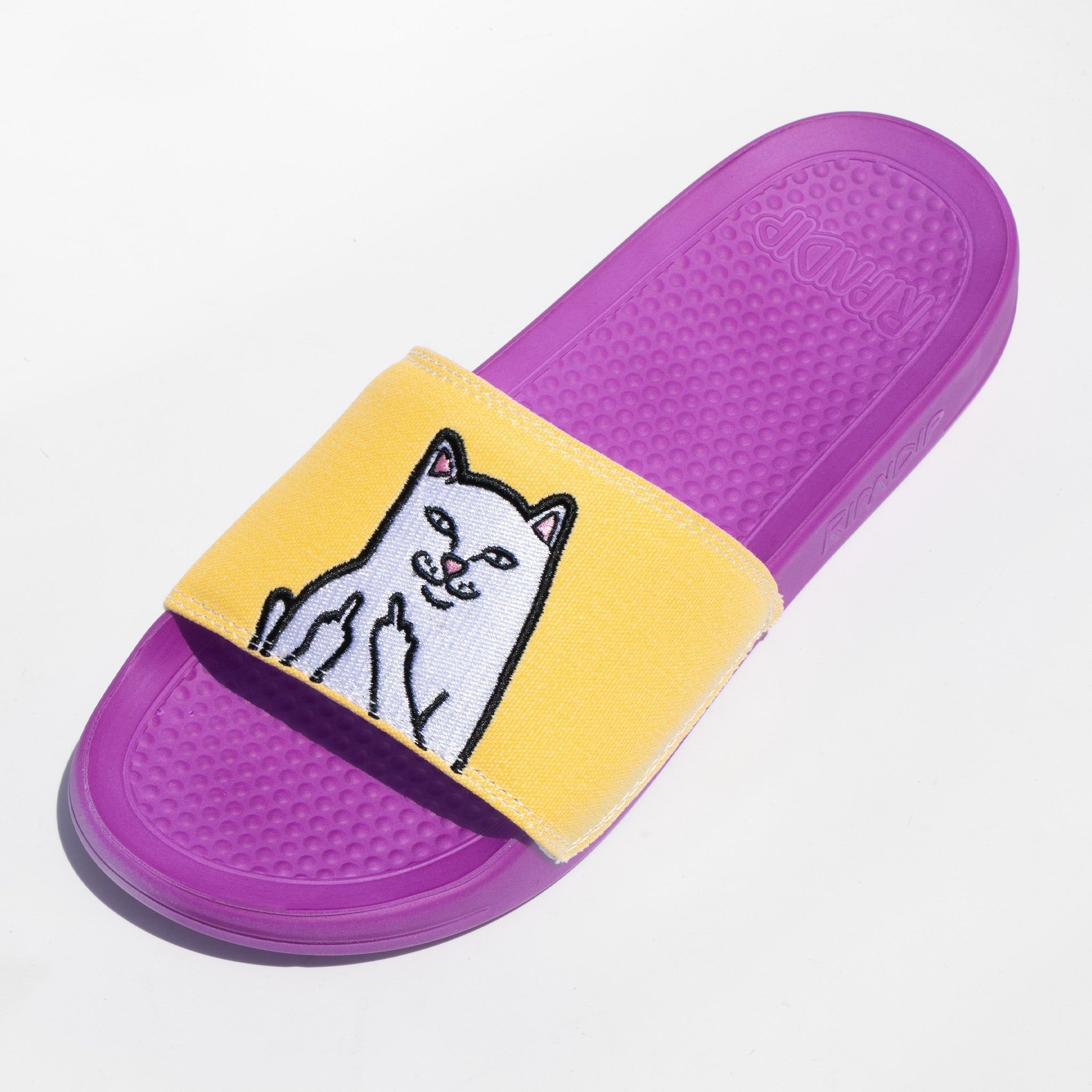 RIPNDIP Lord Nermal Slides UV Activated (Purple/Gold)