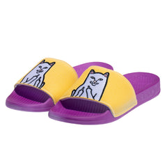 RIPNDIP Lord Nermal Slides UV Activated (Purple/Gold)