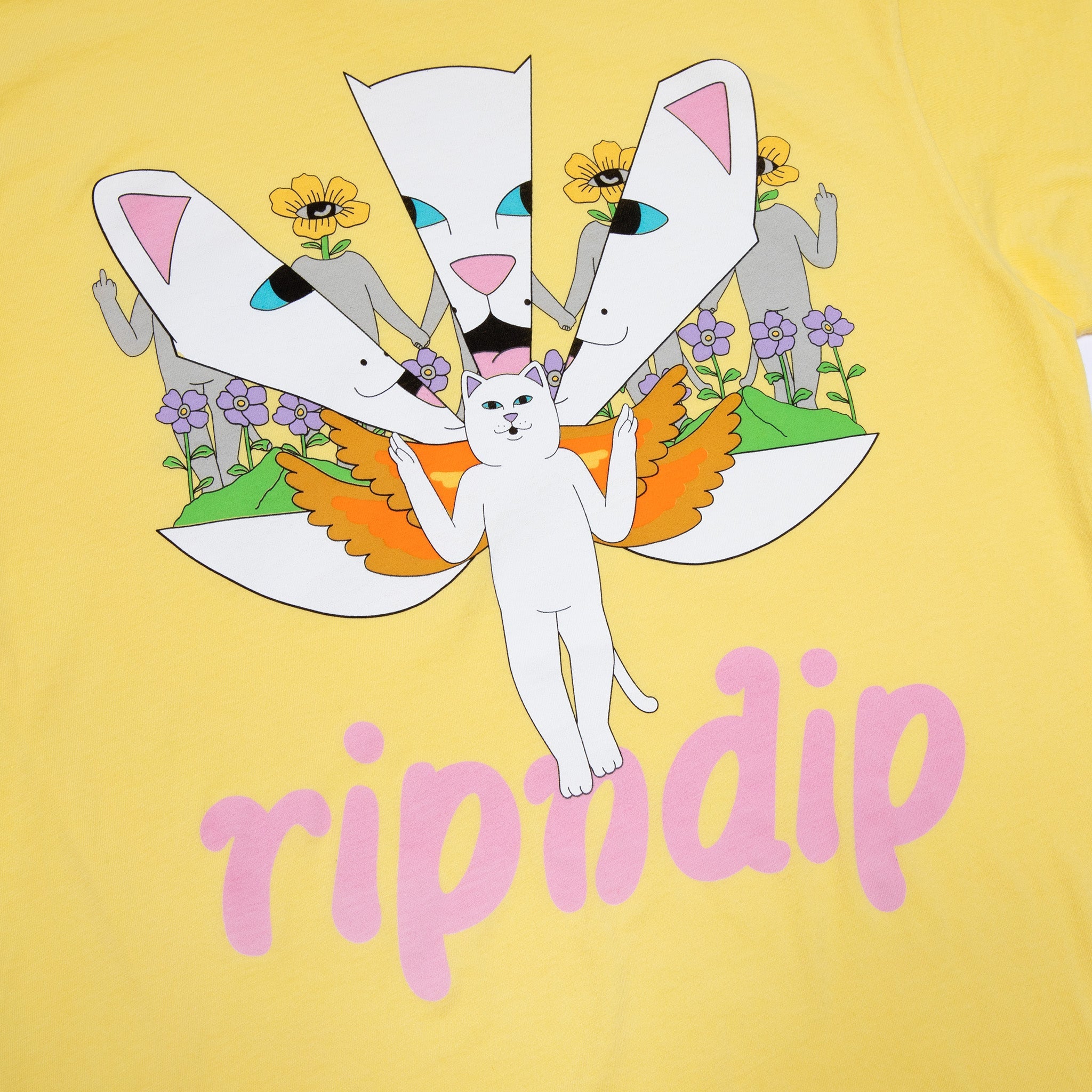 RIPNDIP Heady Angel Tee (Buttercup)
