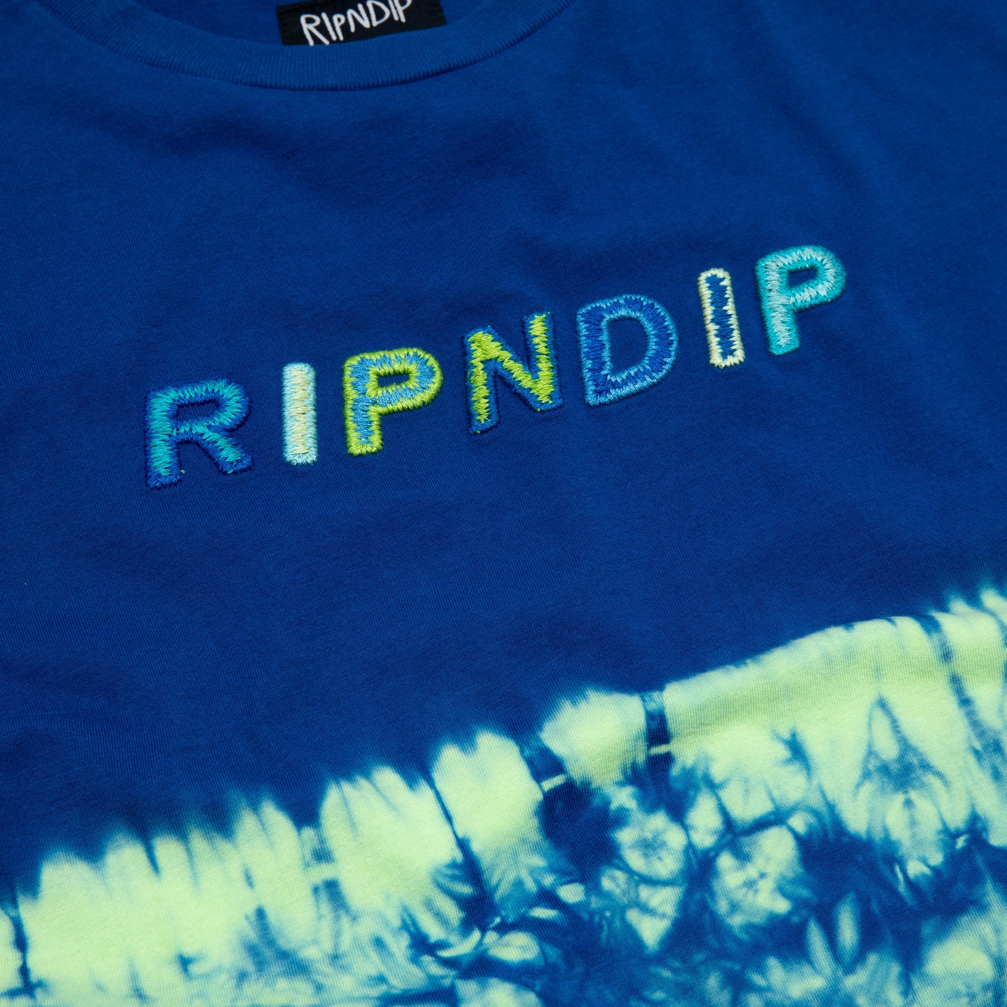 RIPNDIP Prisma Embroidered Tee (Navy/Green)