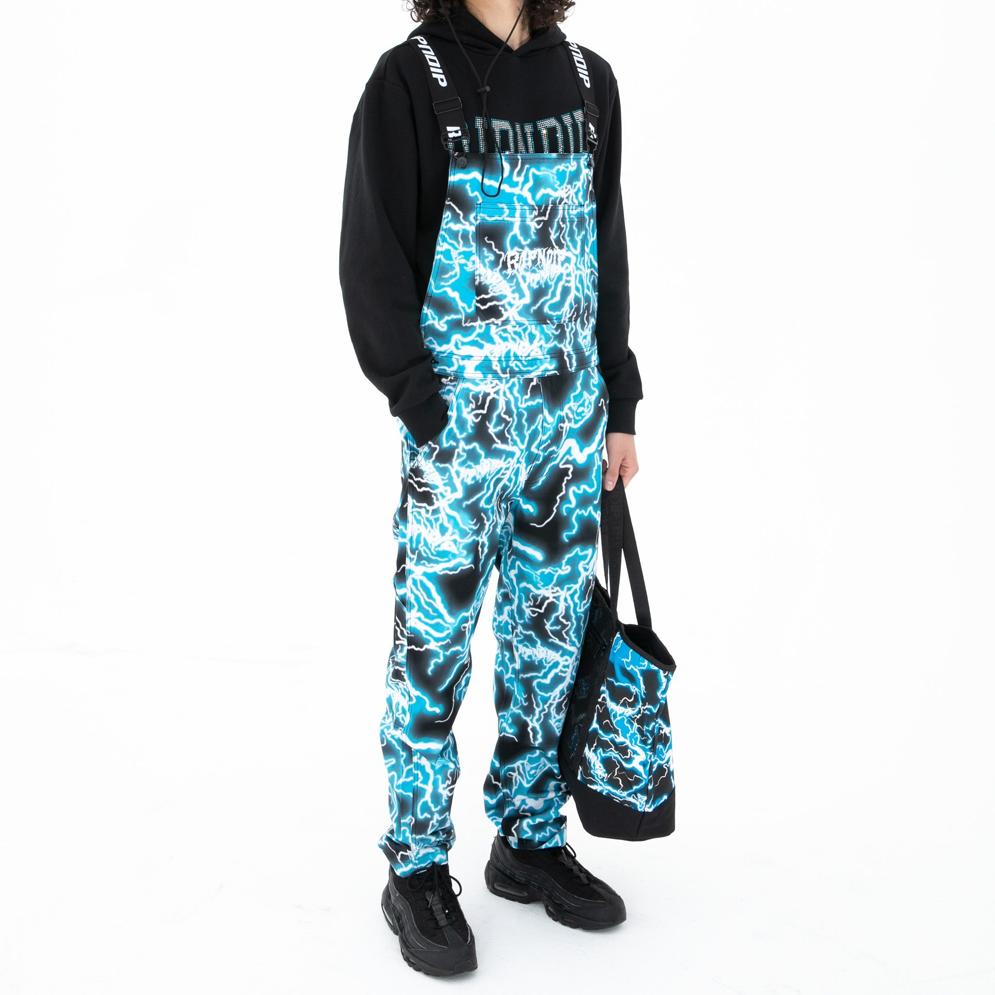 RIPNDIP Nikola Twill Overalls (Black/Blue)