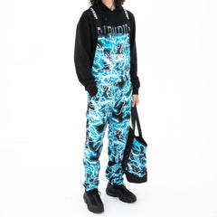 RIPNDIP Nikola Twill Overalls (Black/Blue)