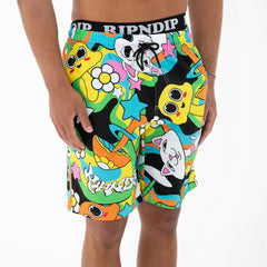 RIPNDIP Shroom Mania Swim Shorts (Multi)