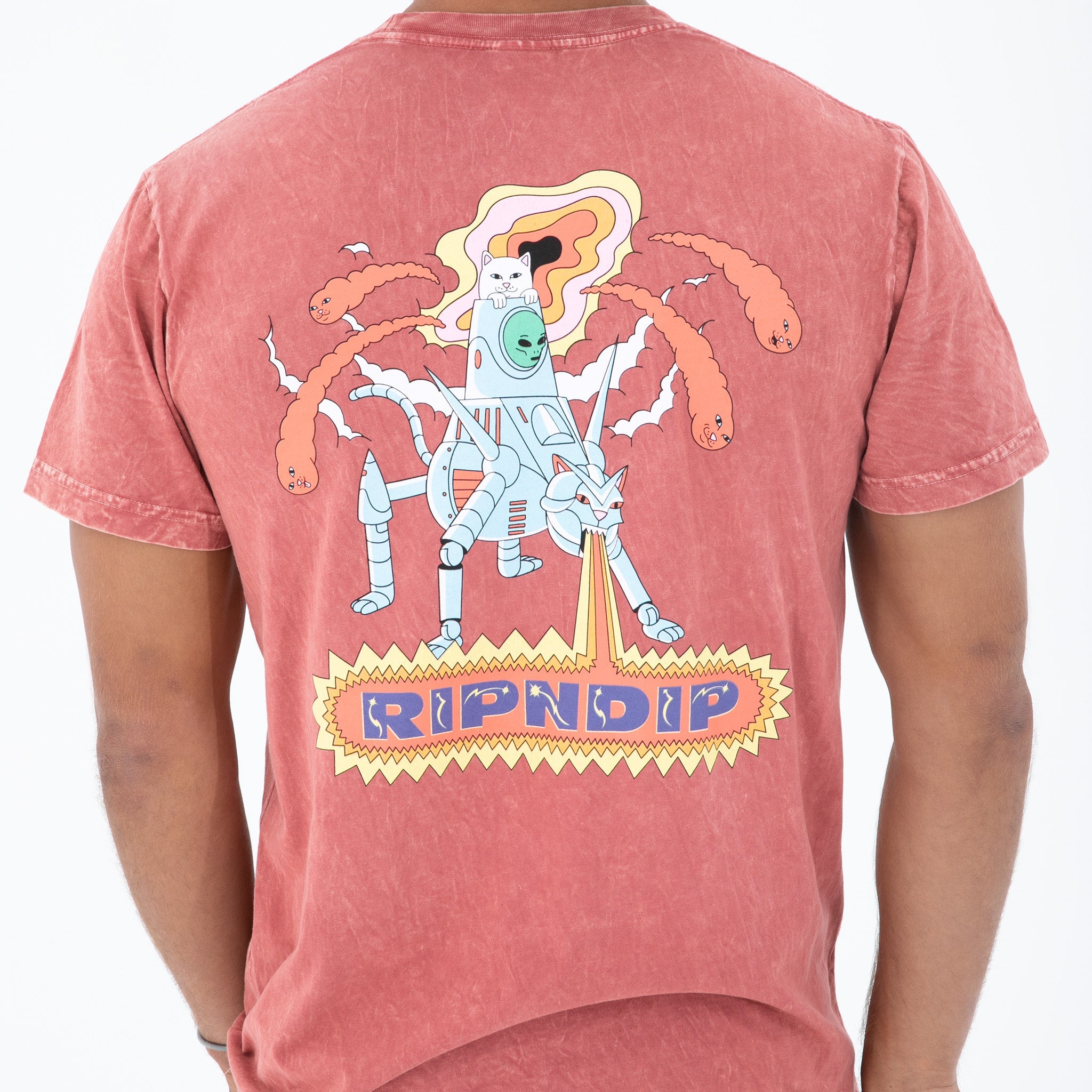 RIPNDIP Robot Attack Tee (Clay Mineral Wash)