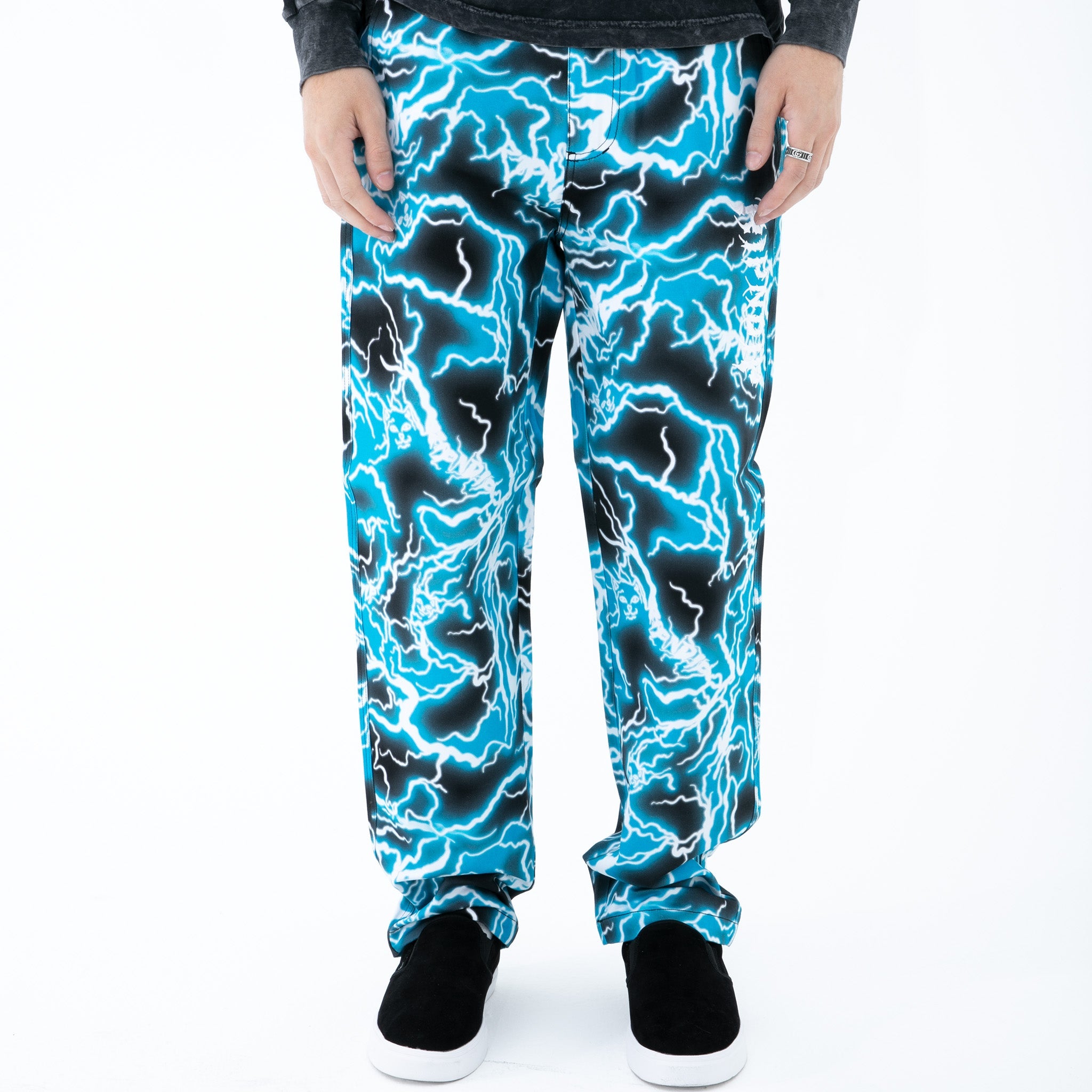 RIPNDIP Nikola Twill Pants (Black/Blue)