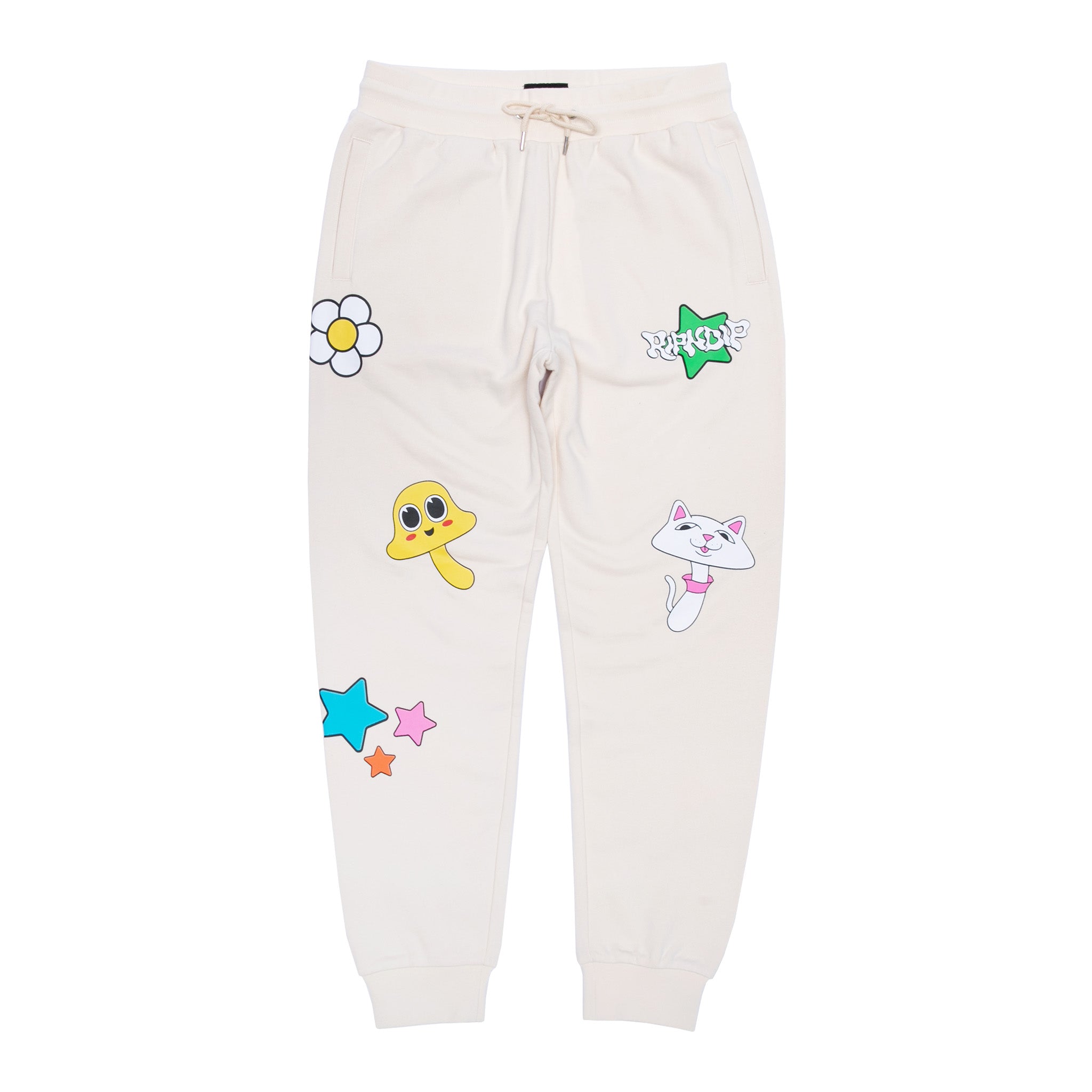 RIPNDIP Shroom Mania Sweatpants (Bone)
