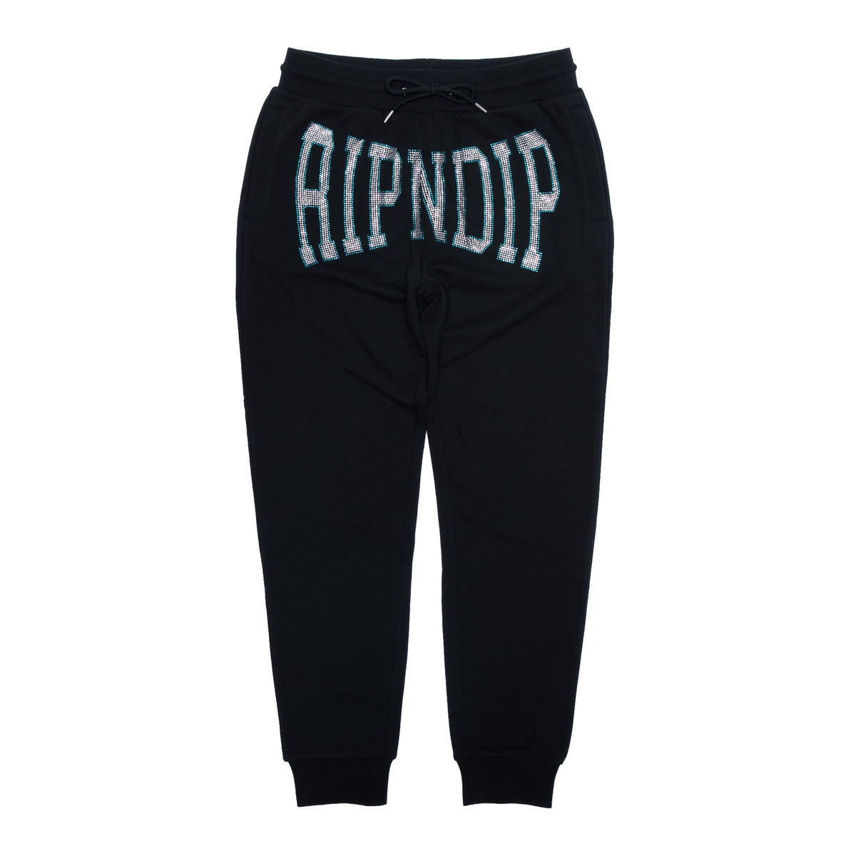RIPNDIP Summer Revenge Rhinestone Sweatpants (Black)