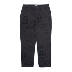 RIPNDIP Nerm Doodle Cotton Twill Pants (Chocolate)