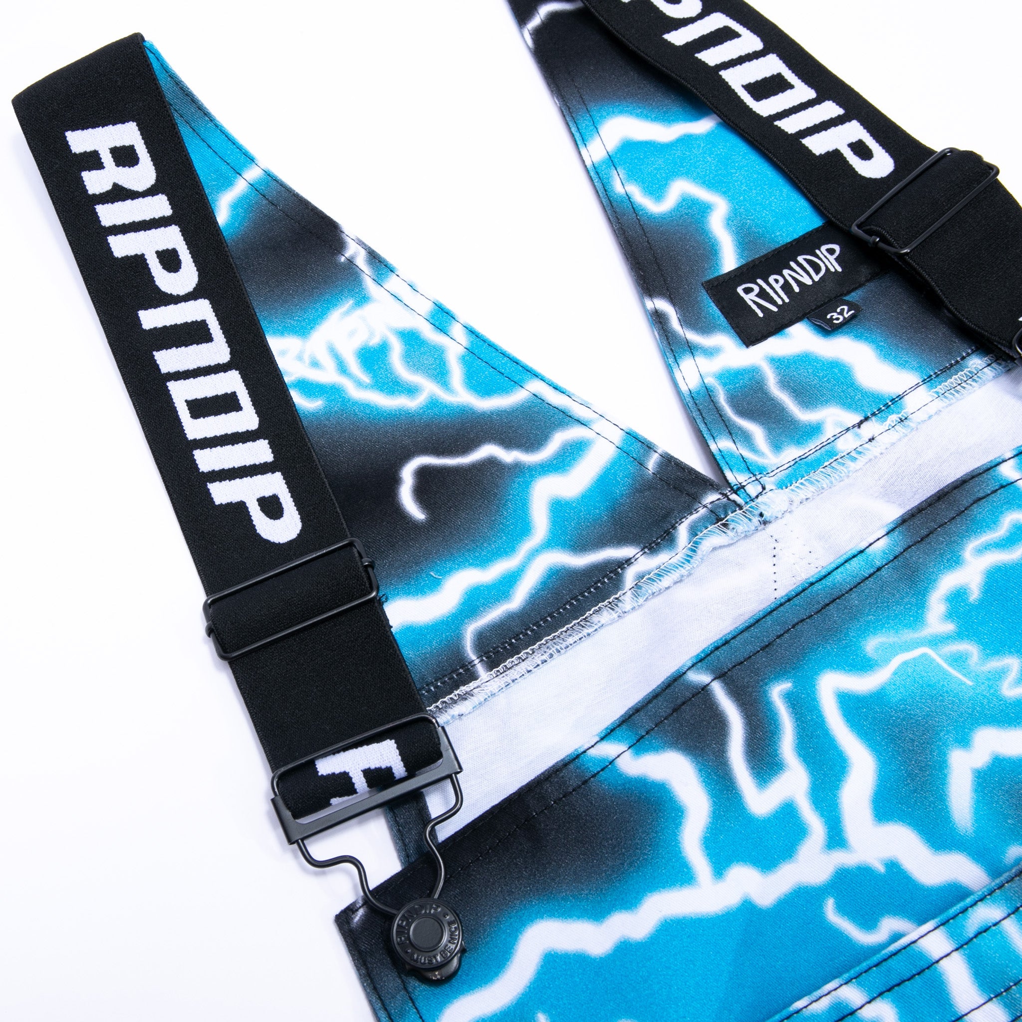 RIPNDIP Nikola Twill Overalls (Black/Blue)