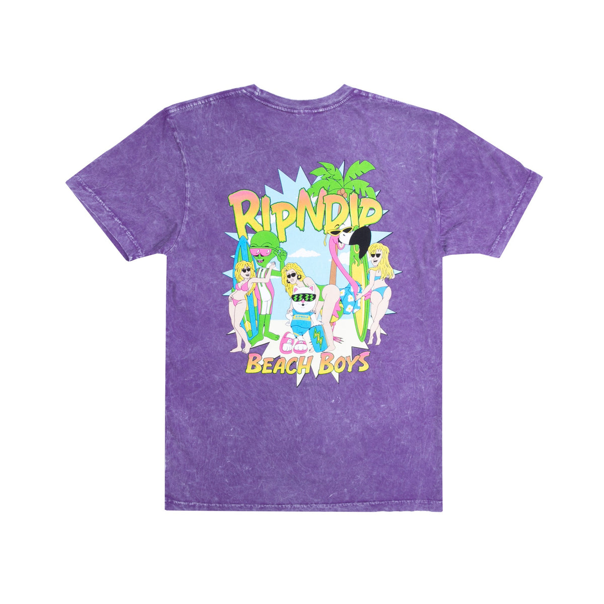 RIPNDIP Beach Boys Tee (Purple Mineral Wash)