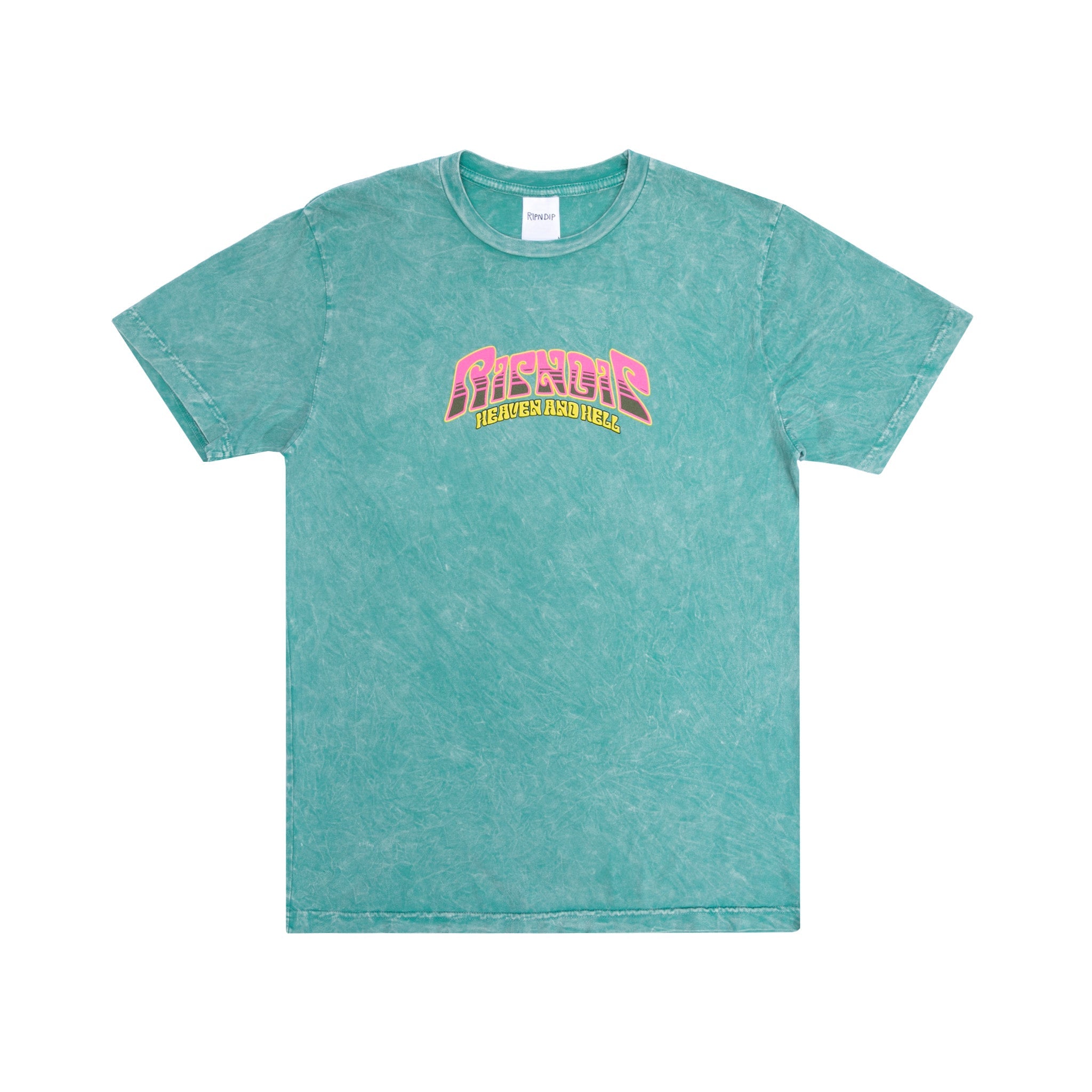 RIPNDIP Heaven And Heck Battle Tee (Teal Mineral Wash)