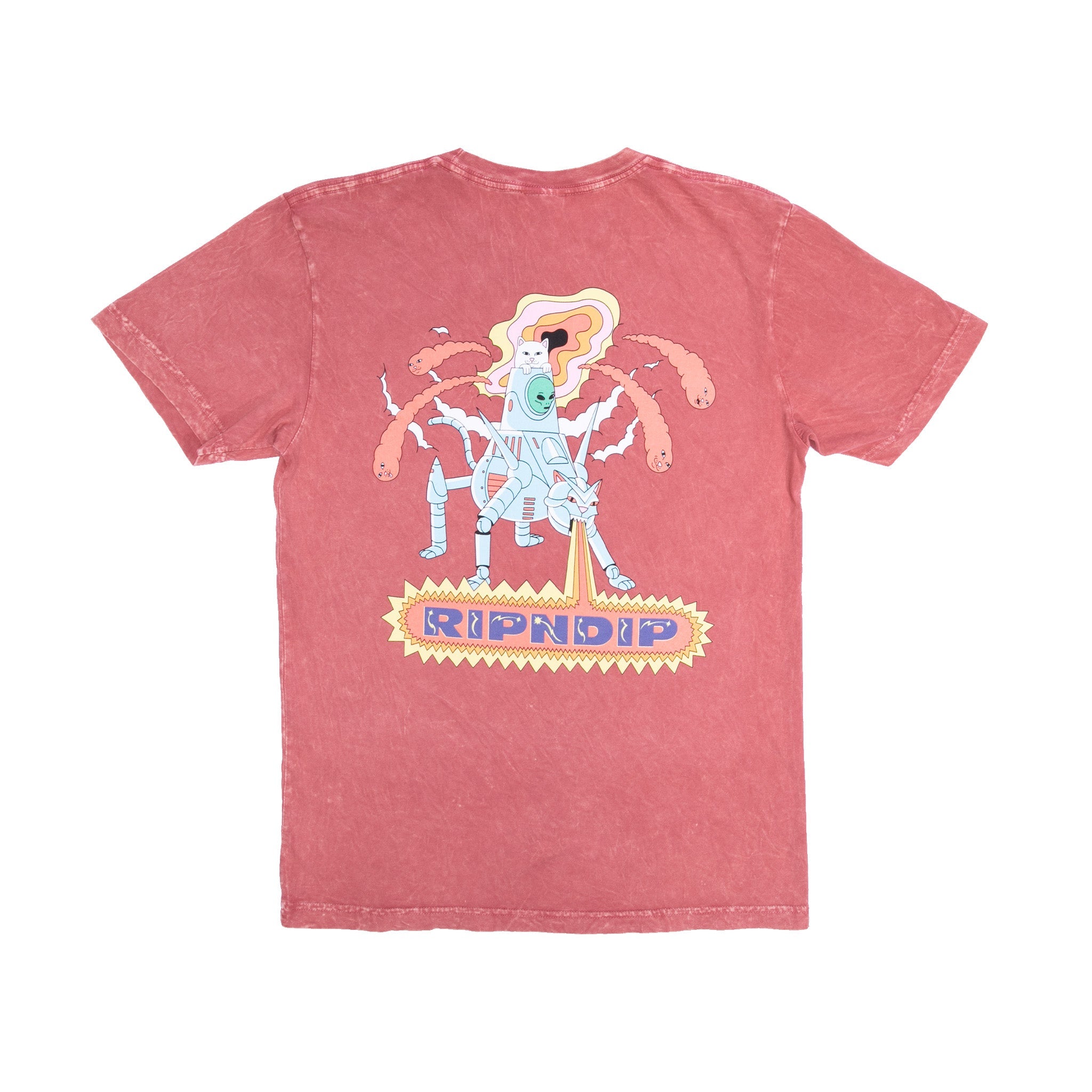 RIPNDIP Robot Attack Tee (Clay Mineral Wash)