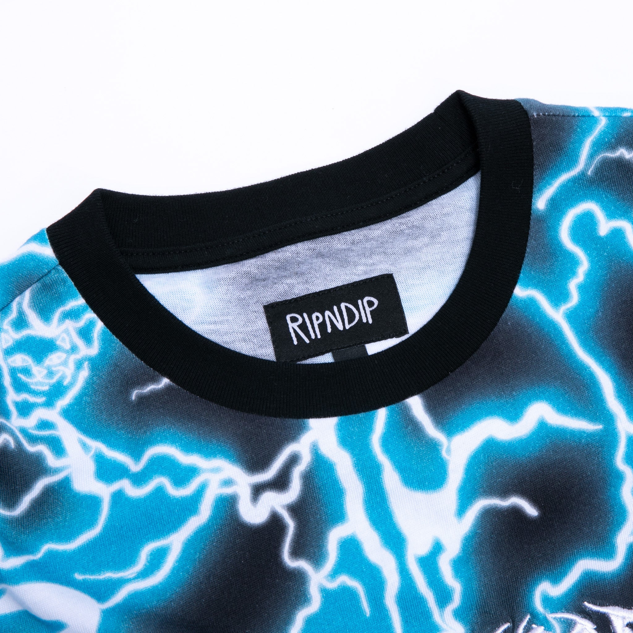RIPNDIP Nikola Embroidered Tee (Black/Blue)