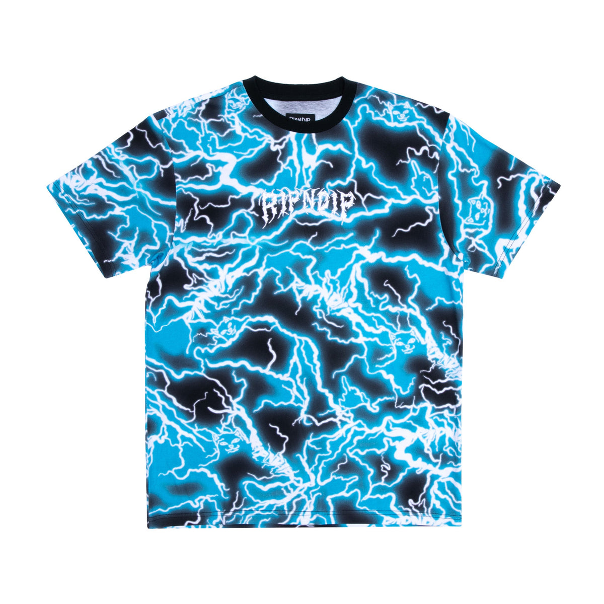 RIPNDIP Nikola Embroidered Tee (Black/Blue)