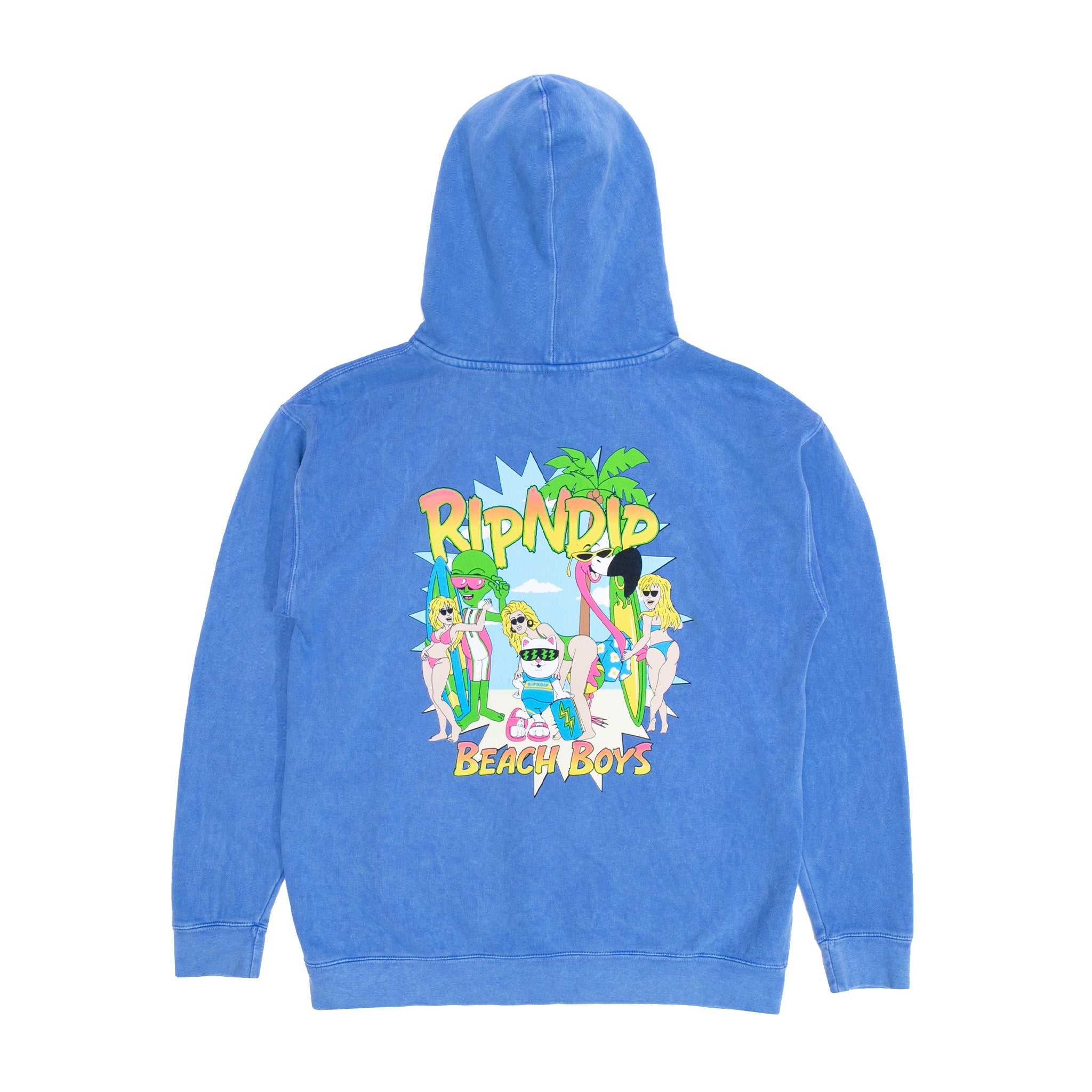 RIPNDIP Beach Boys Hoodie (Periwinkle Mineral Wash)