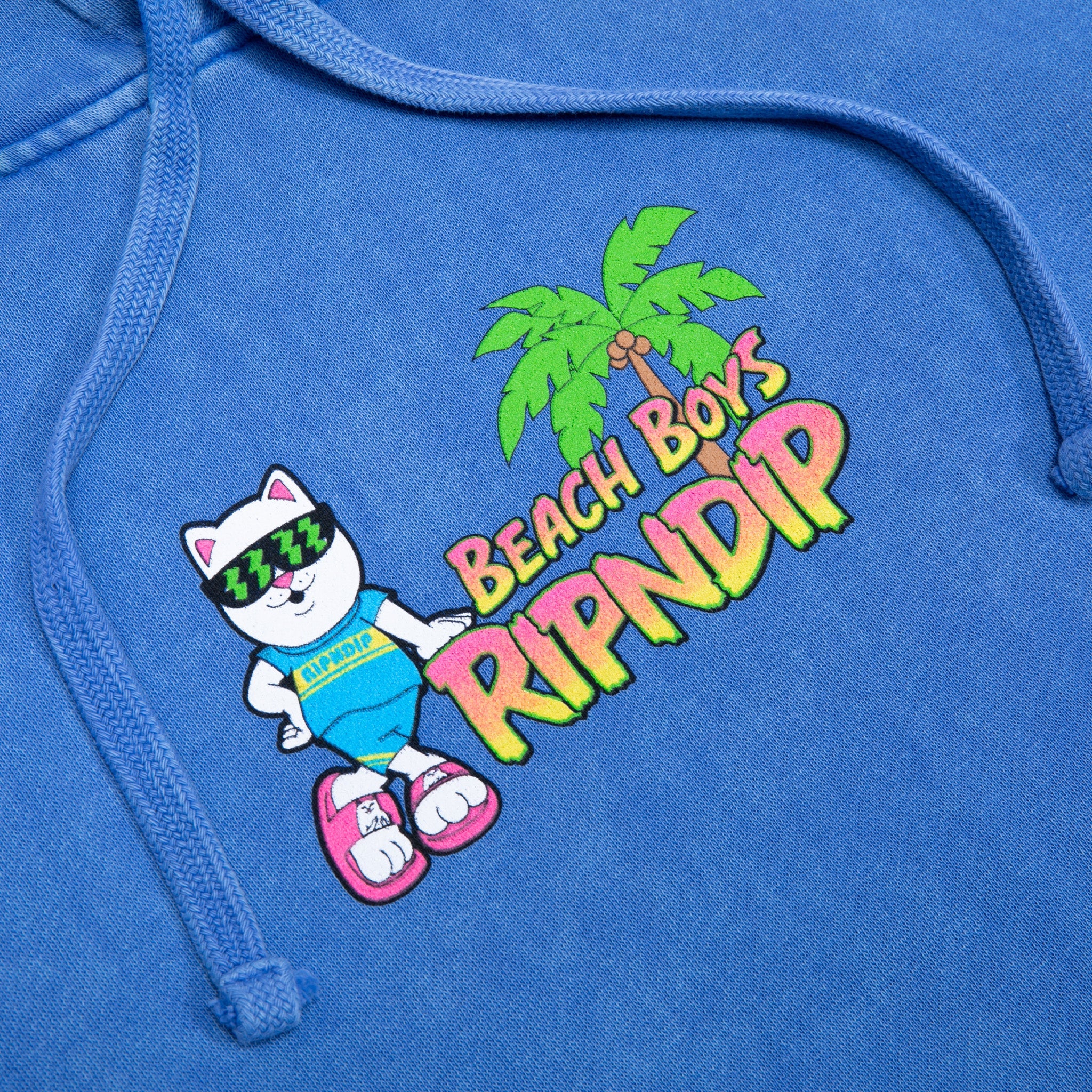 RIPNDIP Beach Boys Hoodie (Periwinkle Mineral Wash)