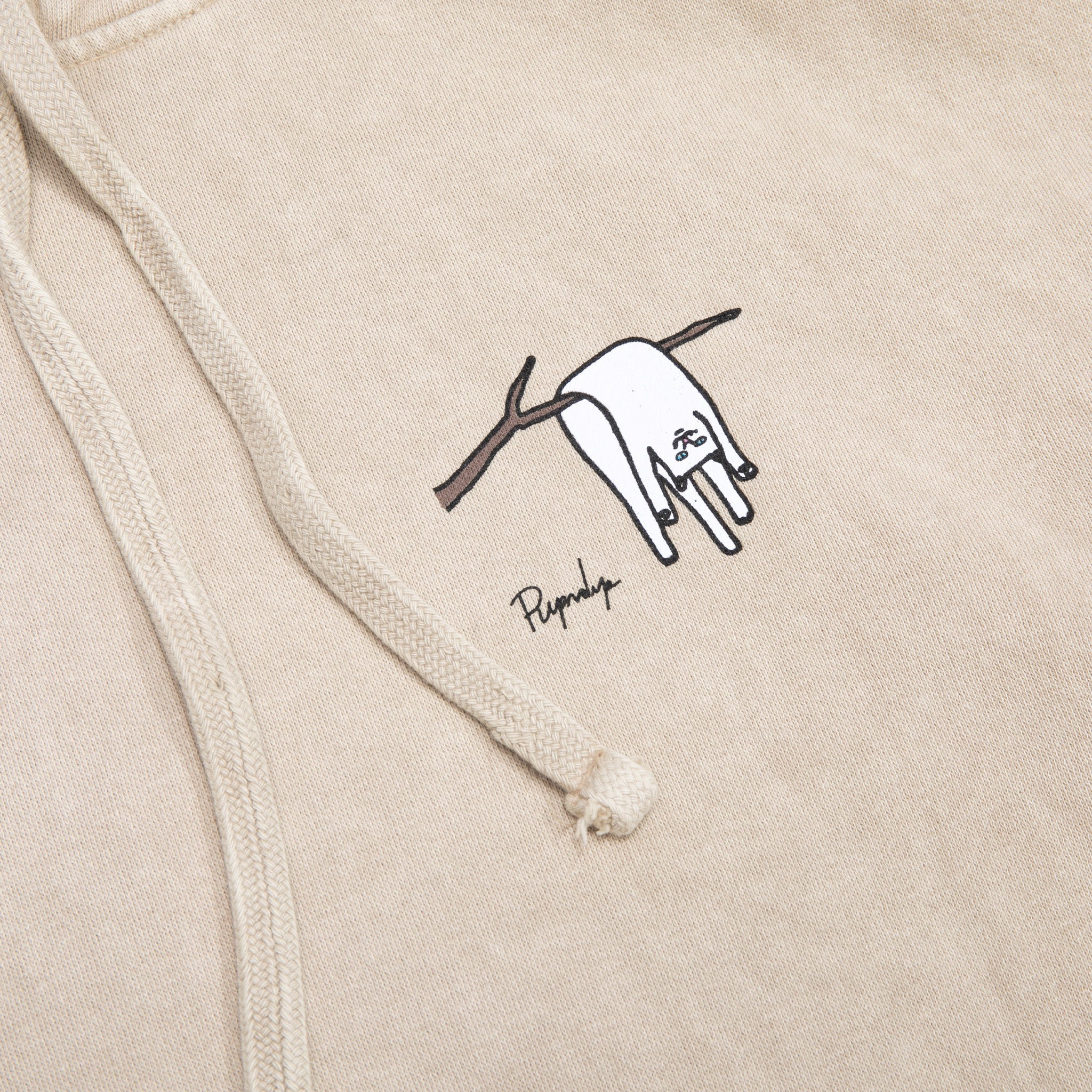 RIPNDIP Nermali Hoodie (Beige Mineral Wash)