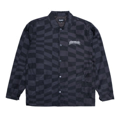 RIPNDIP Checked Coaches Jacket (Black/Charcoal)