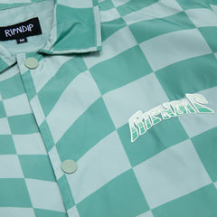 RIPNDIP Checked Coaches Jacket (Military Green)