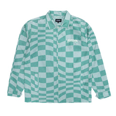 RIPNDIP Checked Coaches Jacket (Military Green)