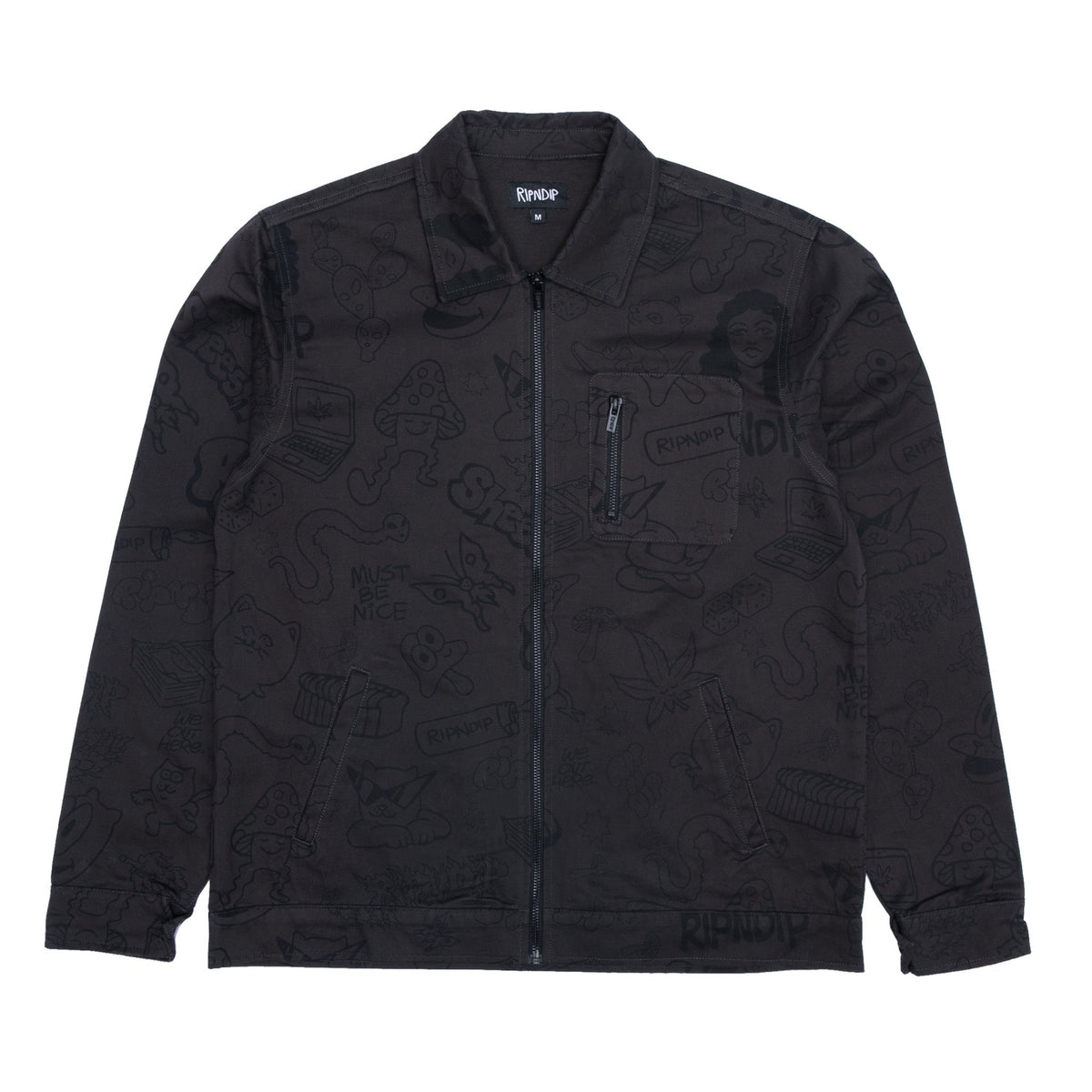 RIPNDIP Nerm Doodle Work Jacket (Chocolate)