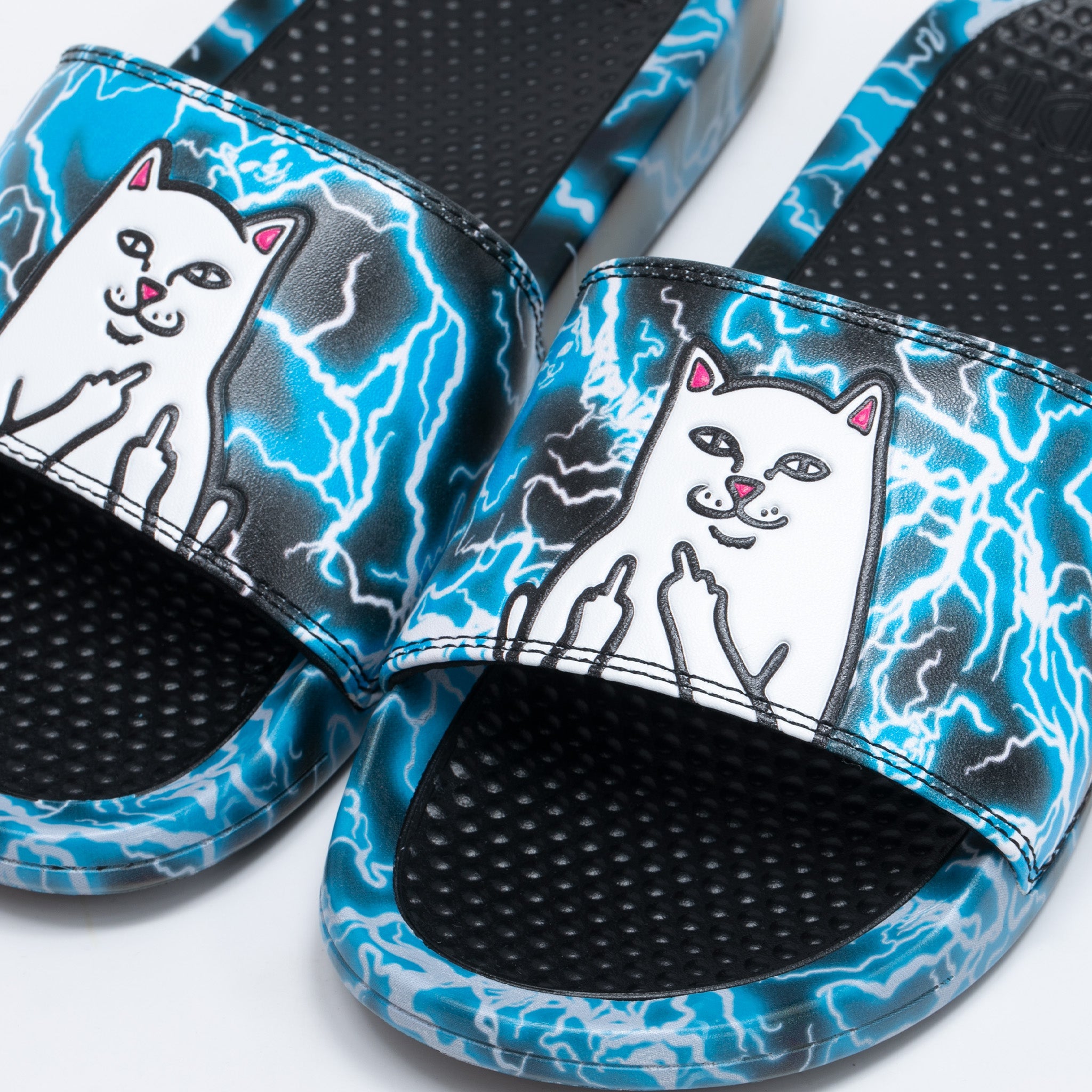 RIPNDIP Nikola Slides (Black/Blue)