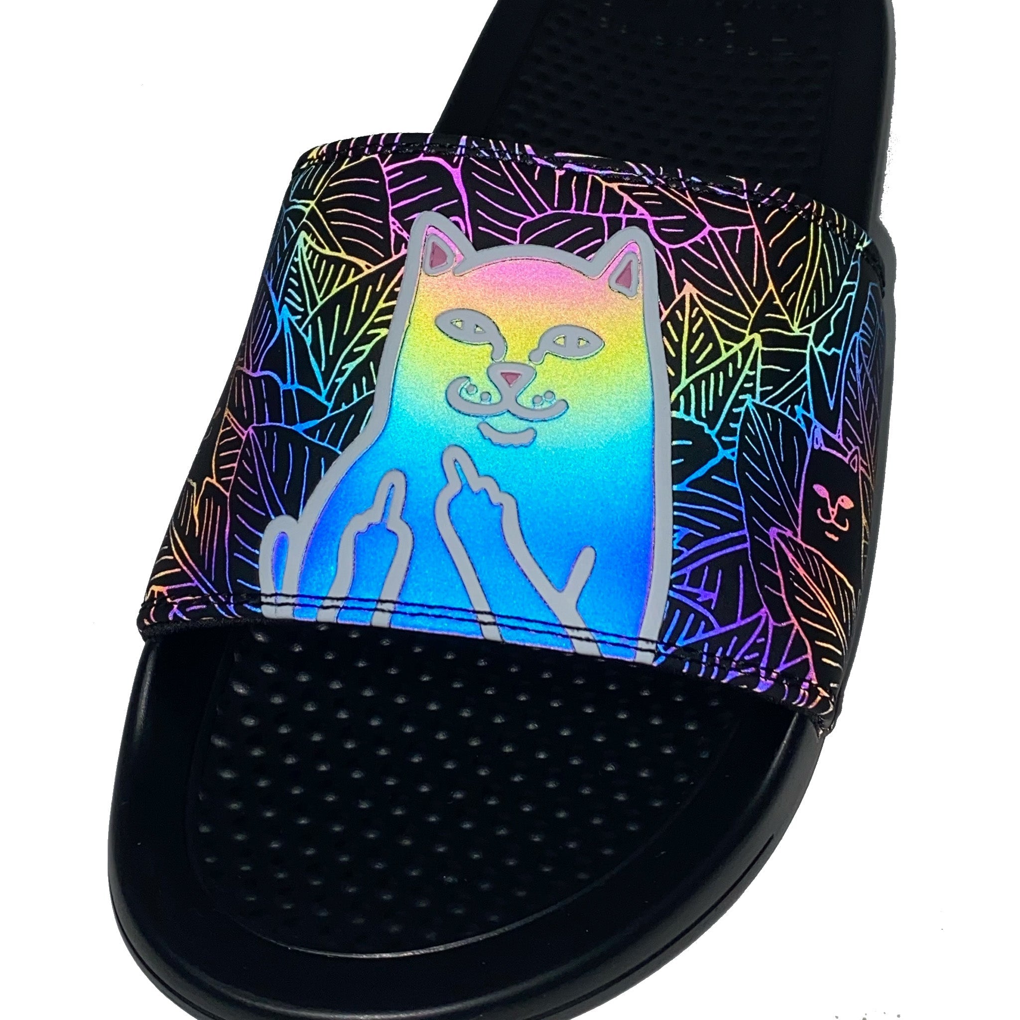 RIPNDIP Lord Jermal Leaf Camo Slides (3M Iridescent)