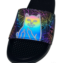 RIPNDIP Lord Jermal Leaf Camo Slides (3M Iridescent)