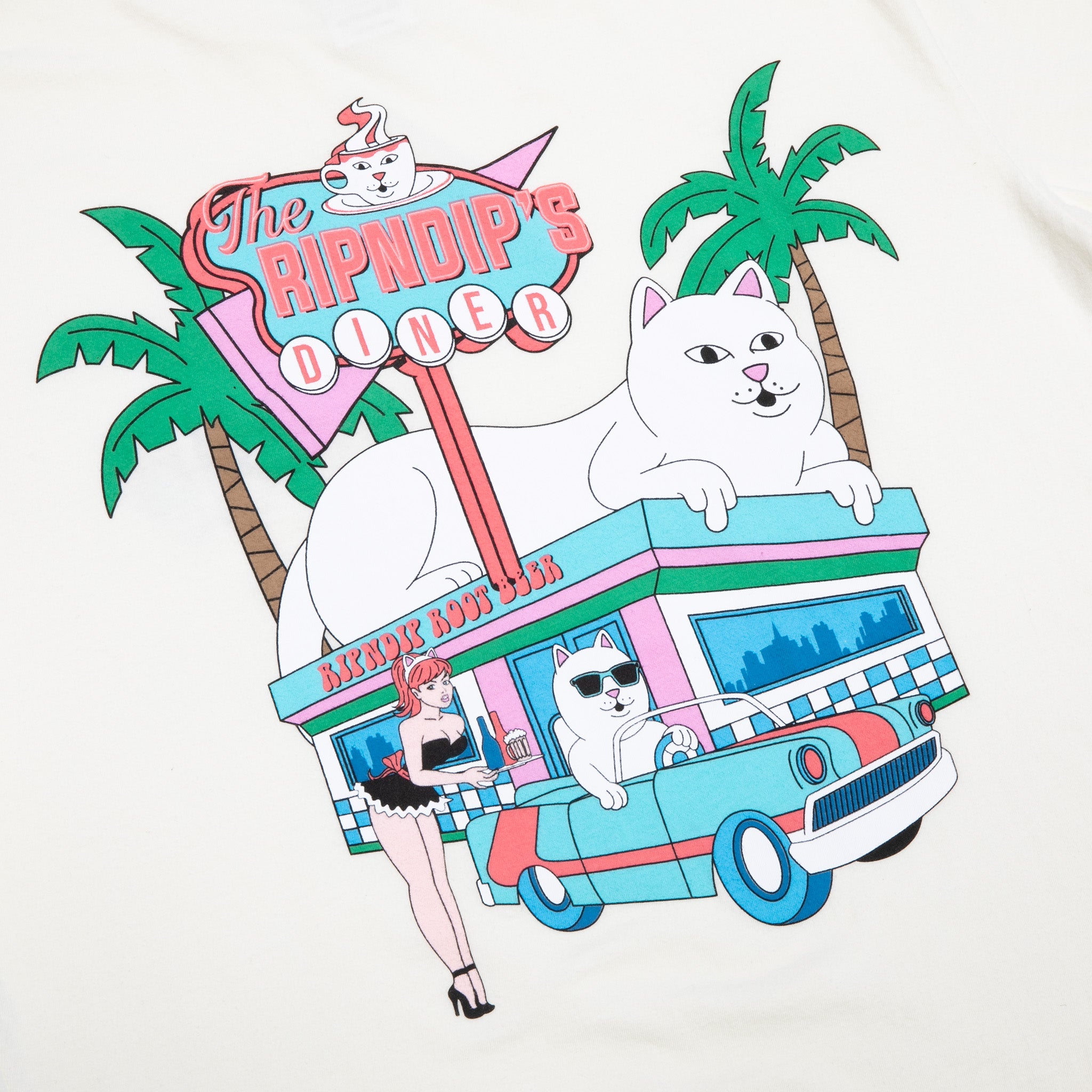RIPNDIP Nerms Diner Tee (Natural)