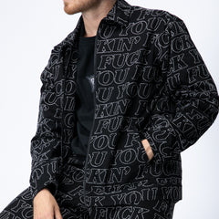 RIPNDIP Fuckin Fuck Quilted Work Jacket (Black)