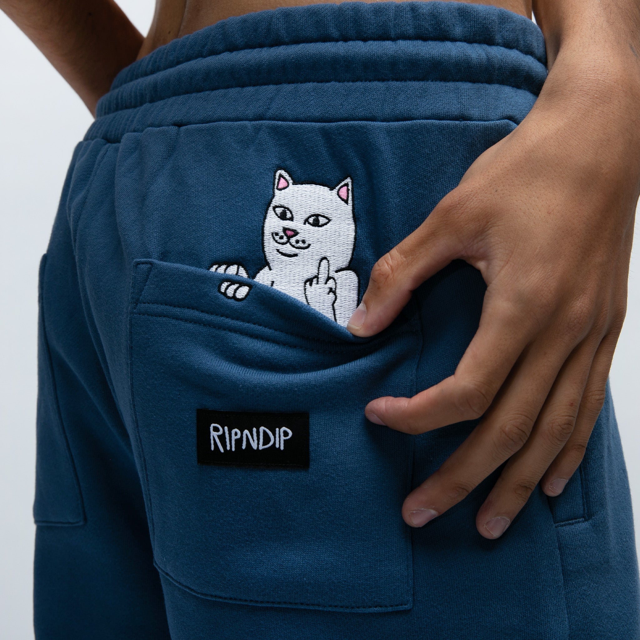 RIPNDIP Peek A Nerm Sweatshorts (Pacific Blue)