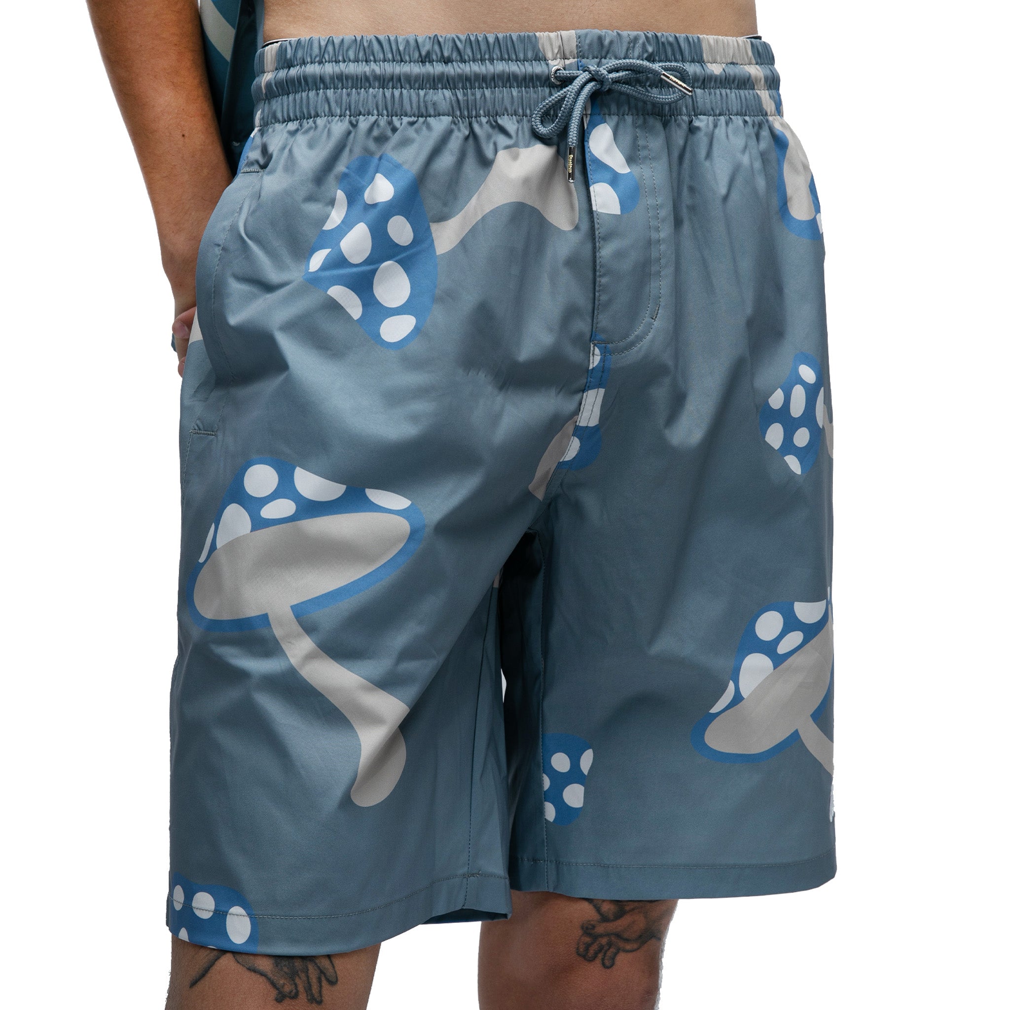 RIPNDIP Euphoria Swim Shorts (Light Slate)