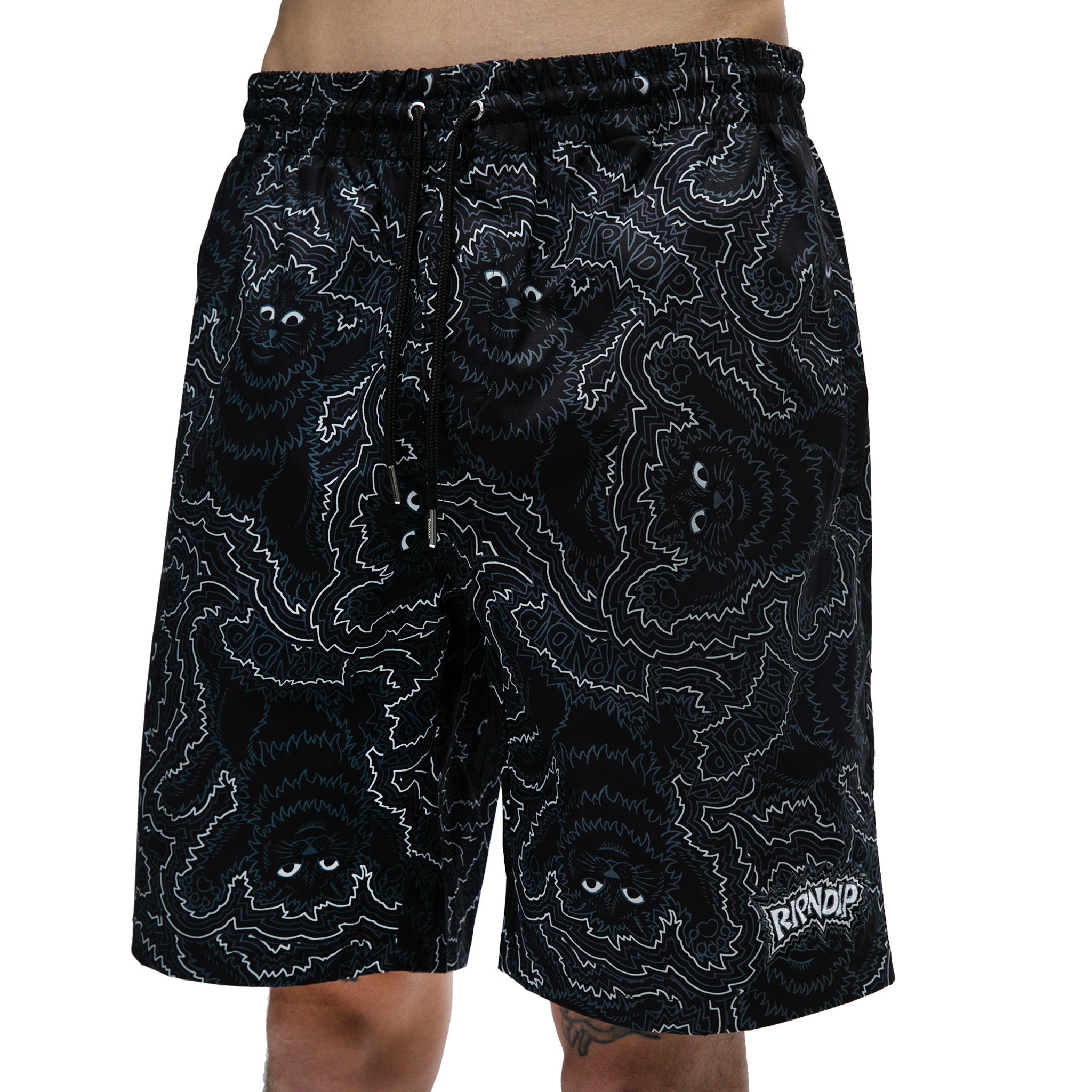 RIPNDIP Big Pussy Energy Swim Shorts (Black)