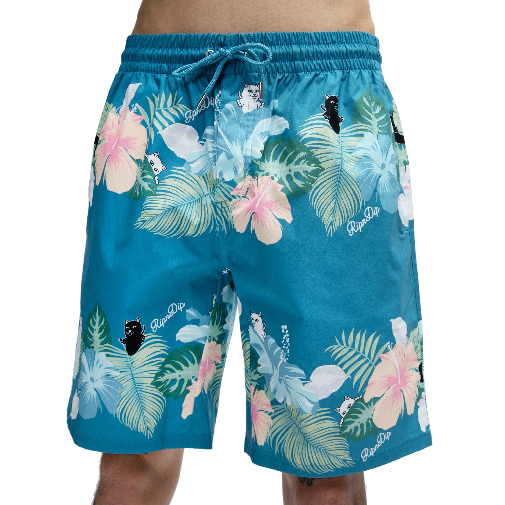RIPNDIP Pablo Swim Shorts (Misty Blue)