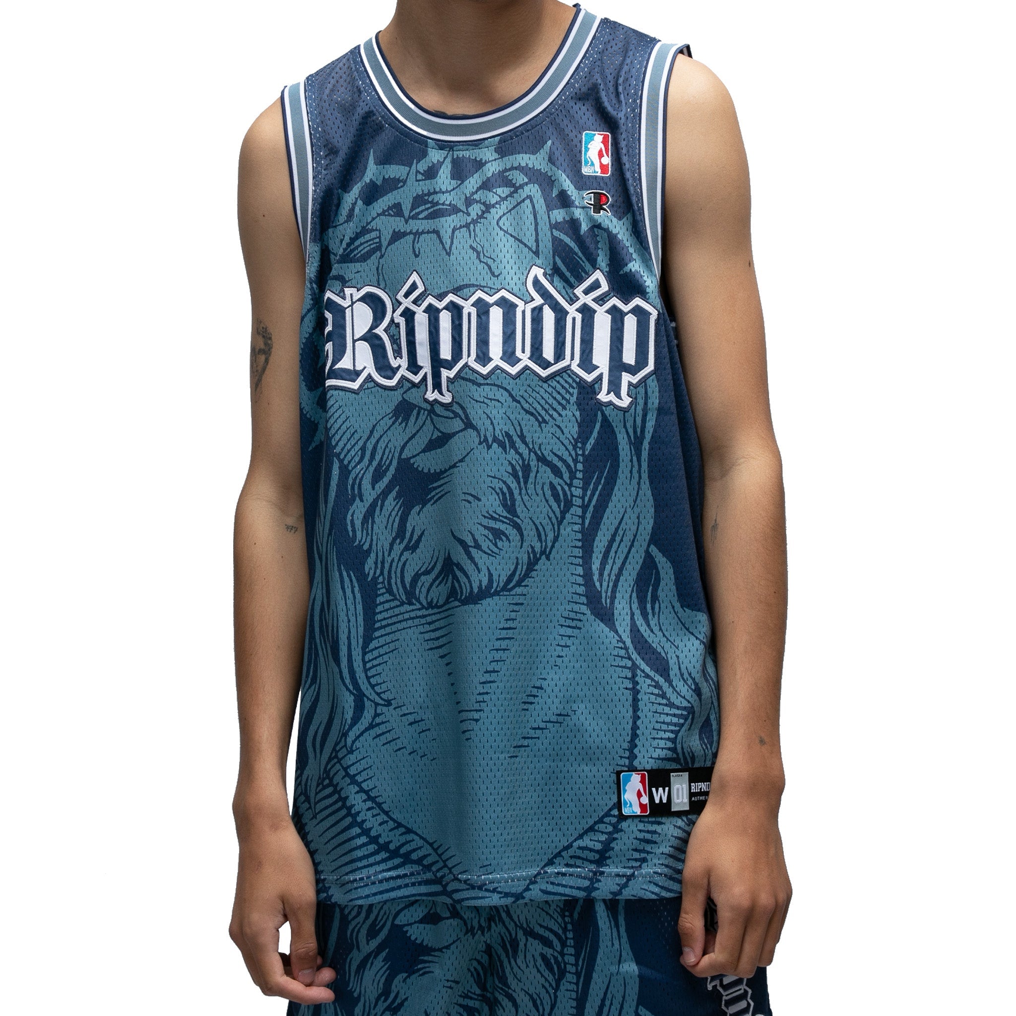 RIPNDIP Lord Savior Nerm Basketball Jersey (Navy)