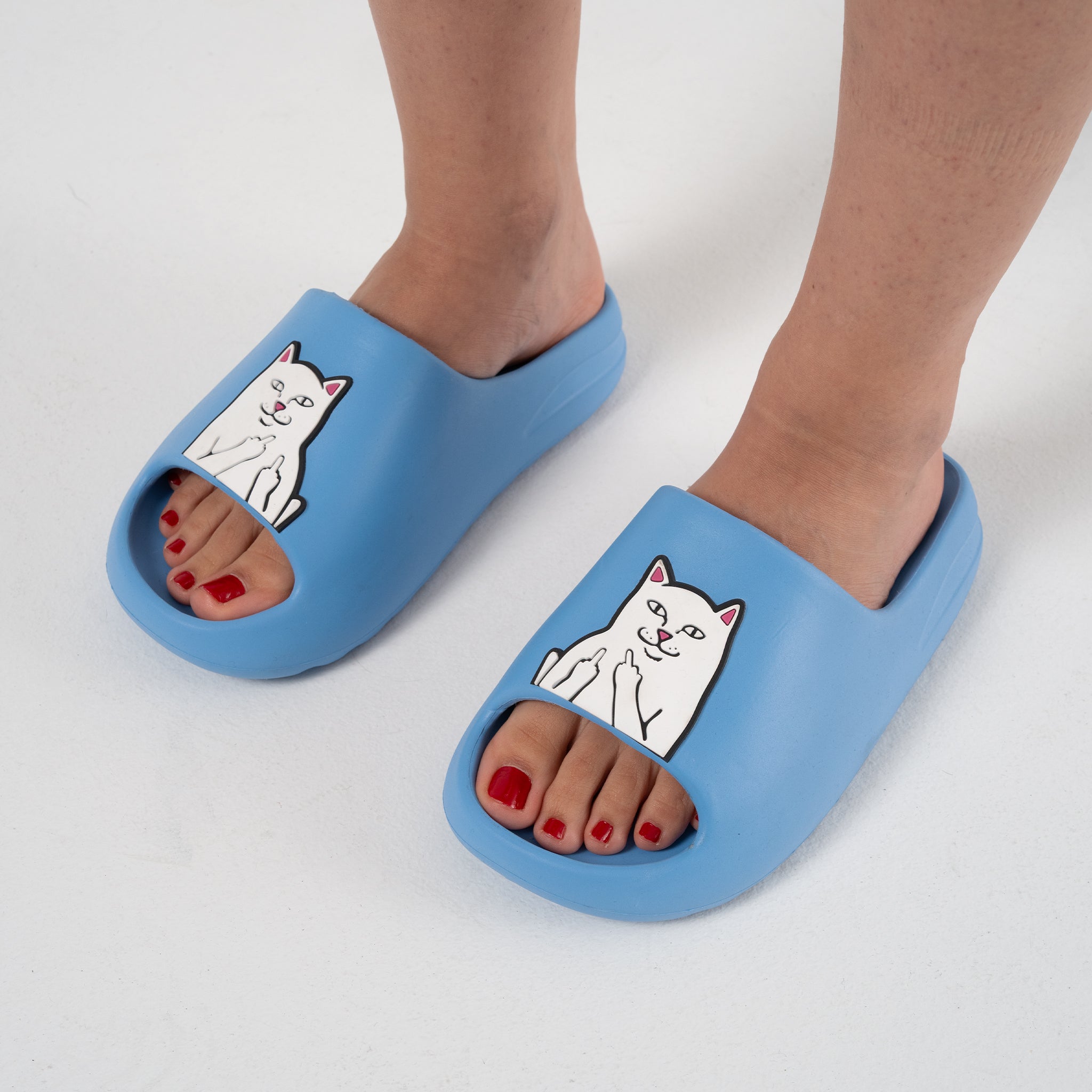 RIPNDIP Lord Nermal Cloud Slides (Cornflower Blue)
