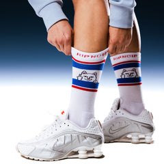 RIPNDIP Peeking Nermal Socks (White/Blue)