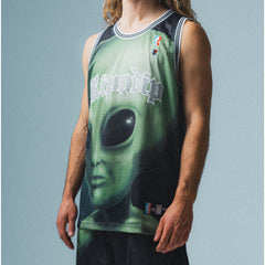 RIPNDIP We Come In Peace Basketball Jersey (Black)