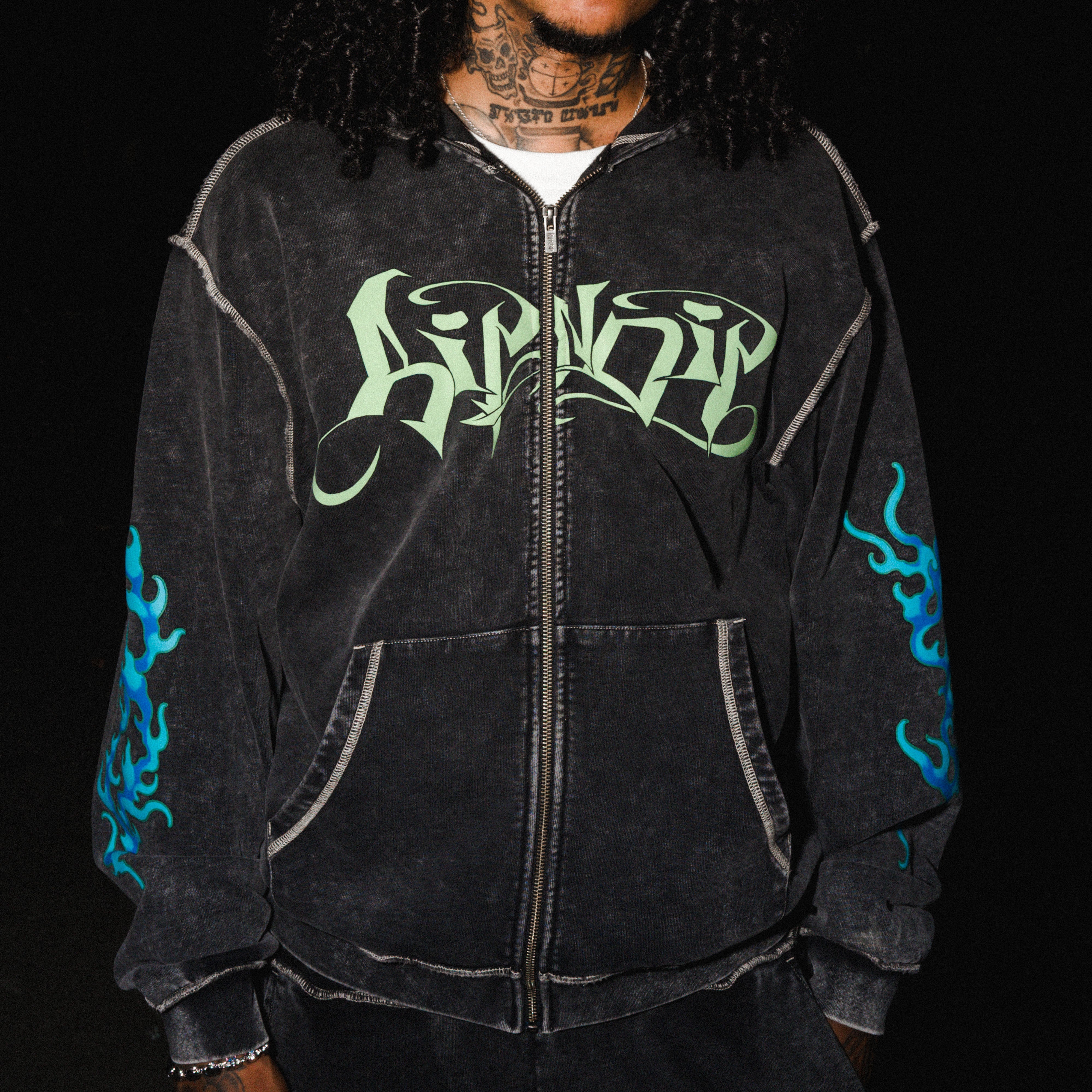RIPNDIP Squabble Up Hoodie (Black Vintage Wash)